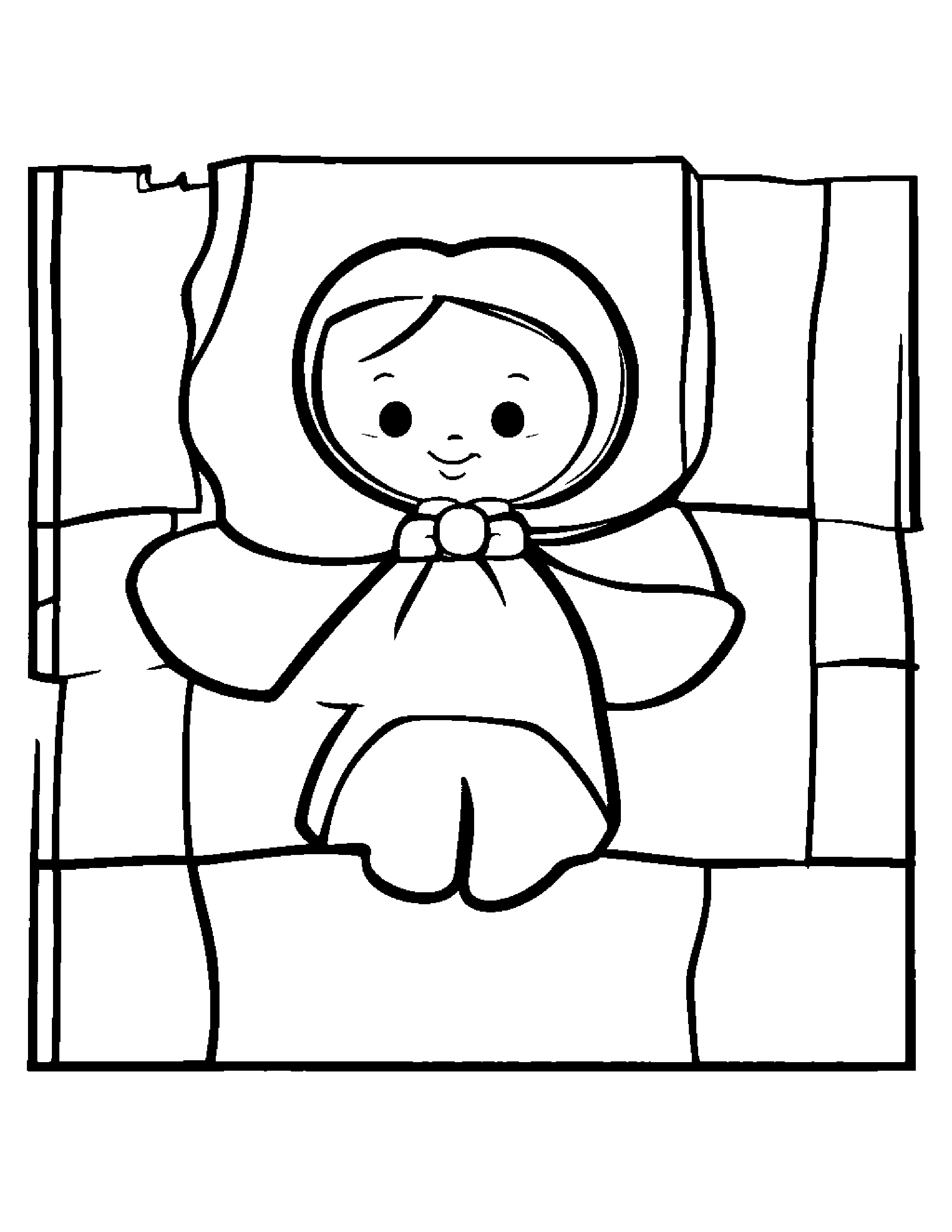 Puzzle Piece Learning To Tie A Bow Coloring Page (Free Printable PDF)