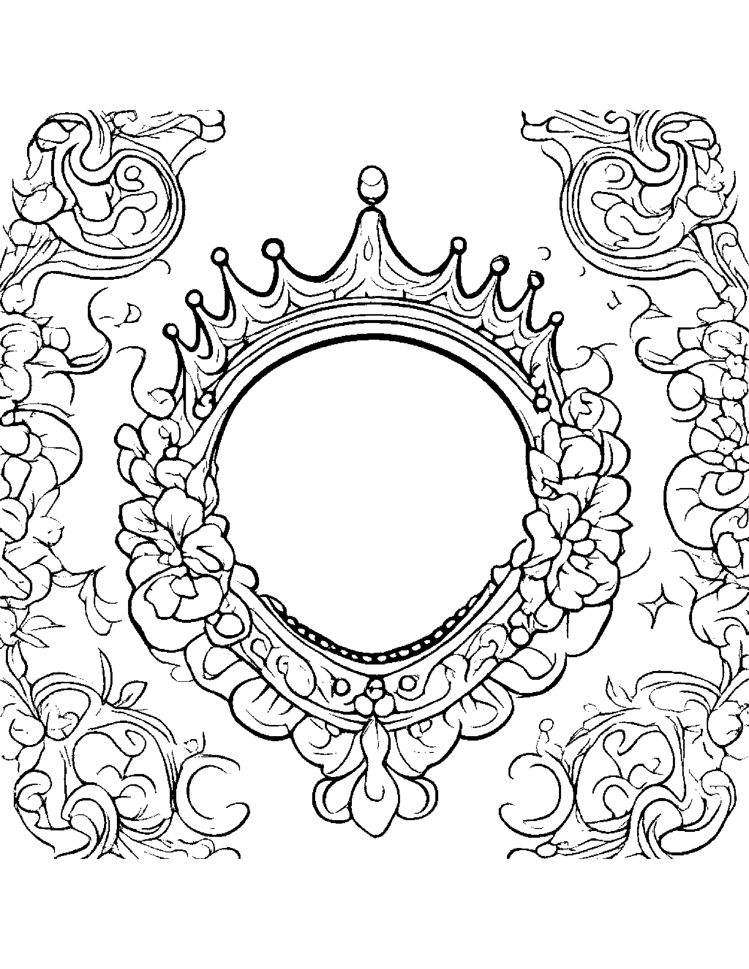 Sprightly Crown #5 Coloring Page (Free Printable PDF)