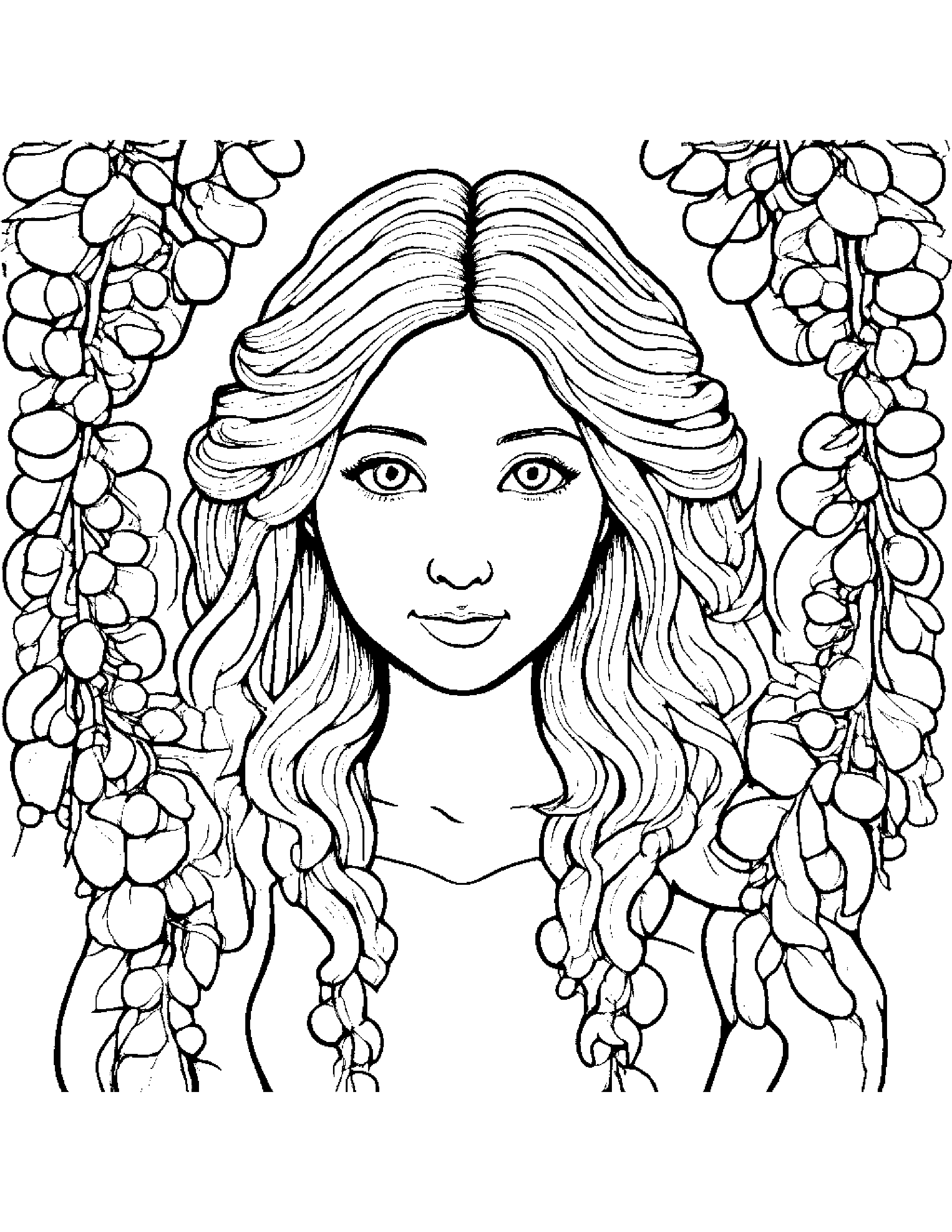 Wisteria Worm Coloring Page (Free Printable PDF)