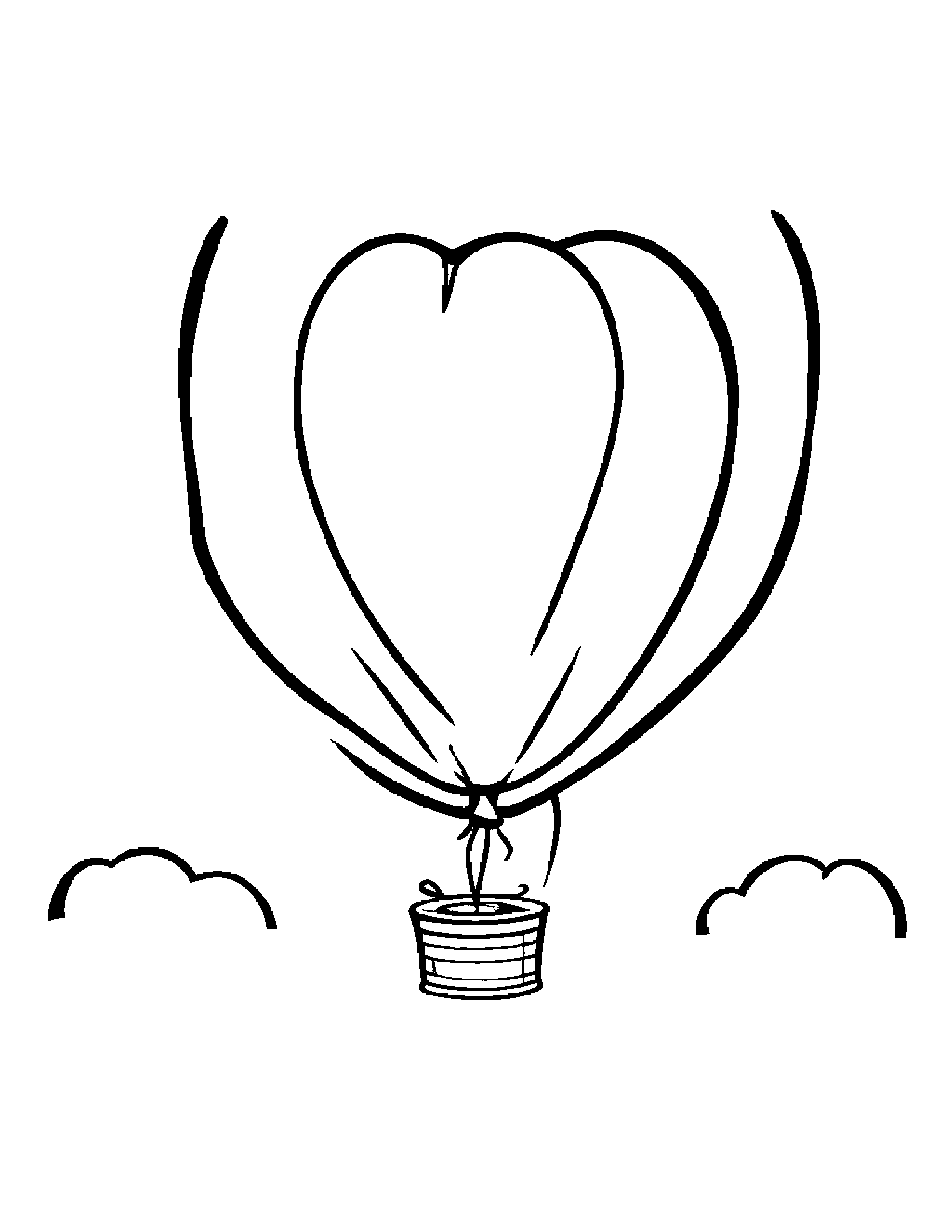 Little Apple With Balloon #2 Coloring Page (Free Printable PDF)