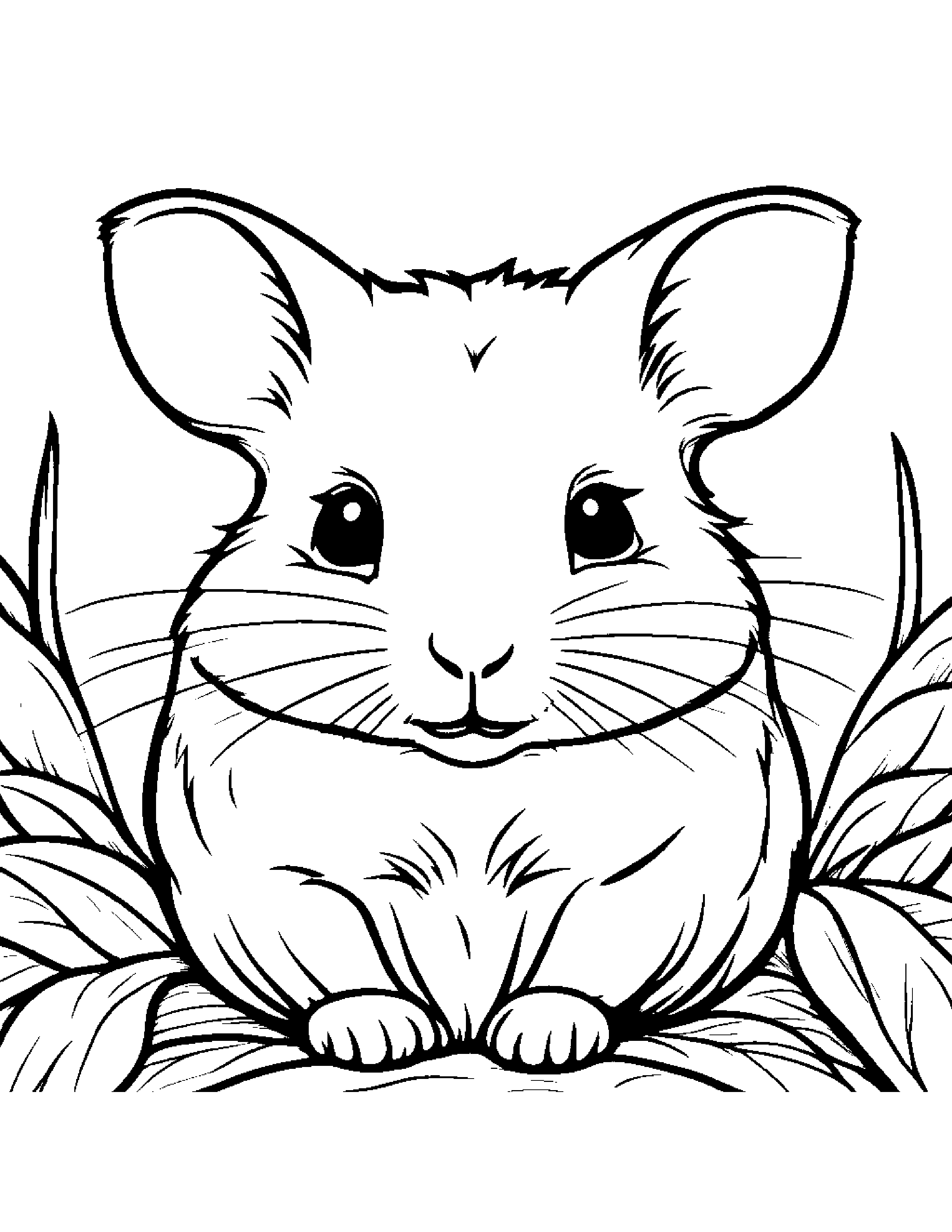Hamster Coloring #4 Coloring Page (Free Printable PDF)
