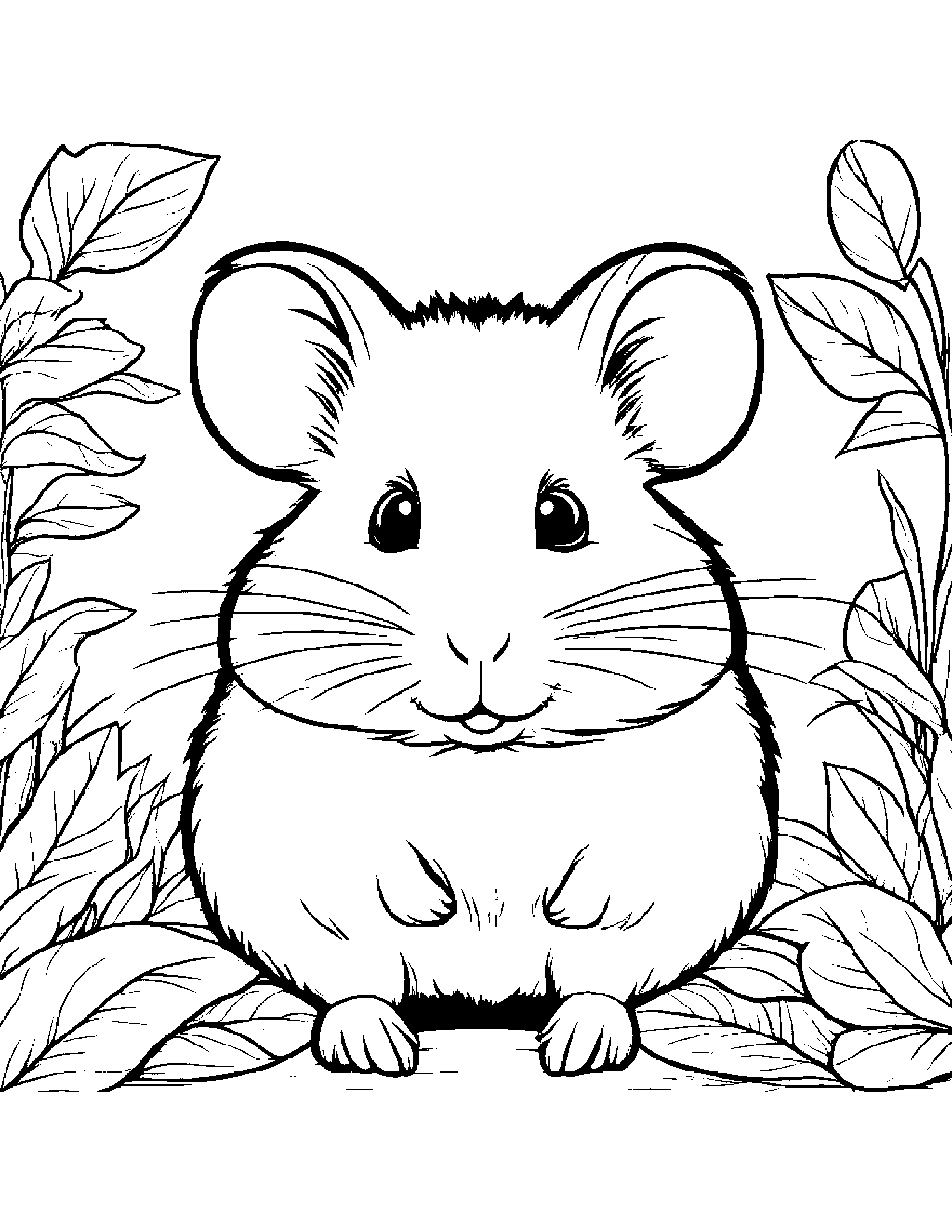 Hamster Coloring #5 Coloring Page (Free Printable PDF)