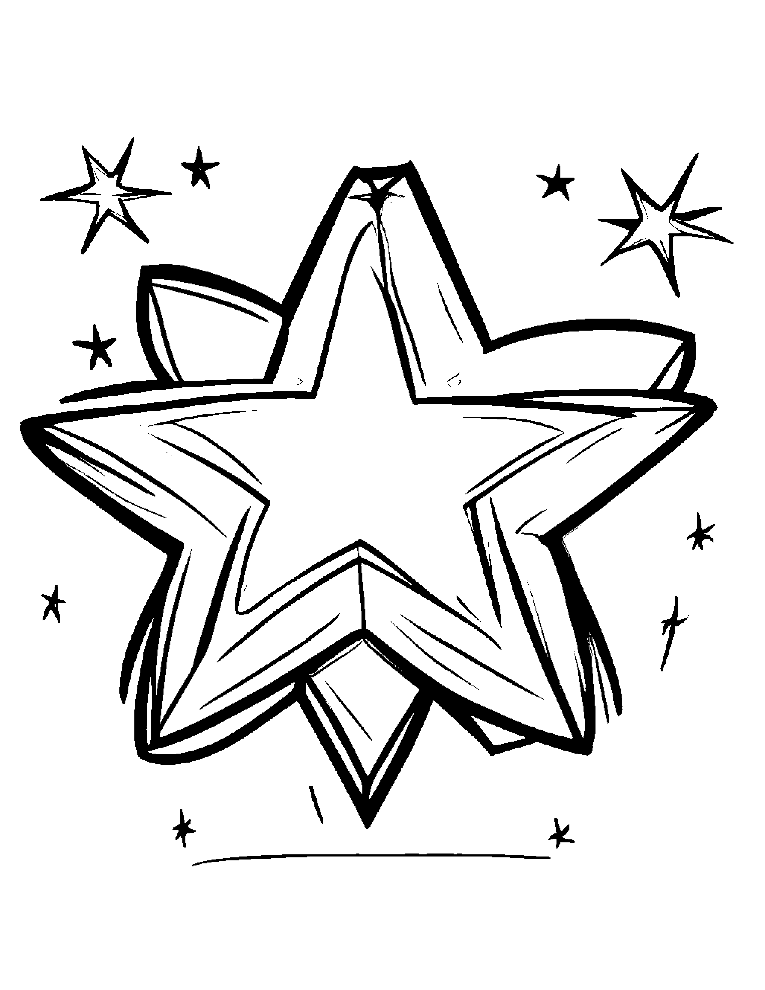 Lunchbox Painting A Star #2 Coloring Page (Free Printable PDF)