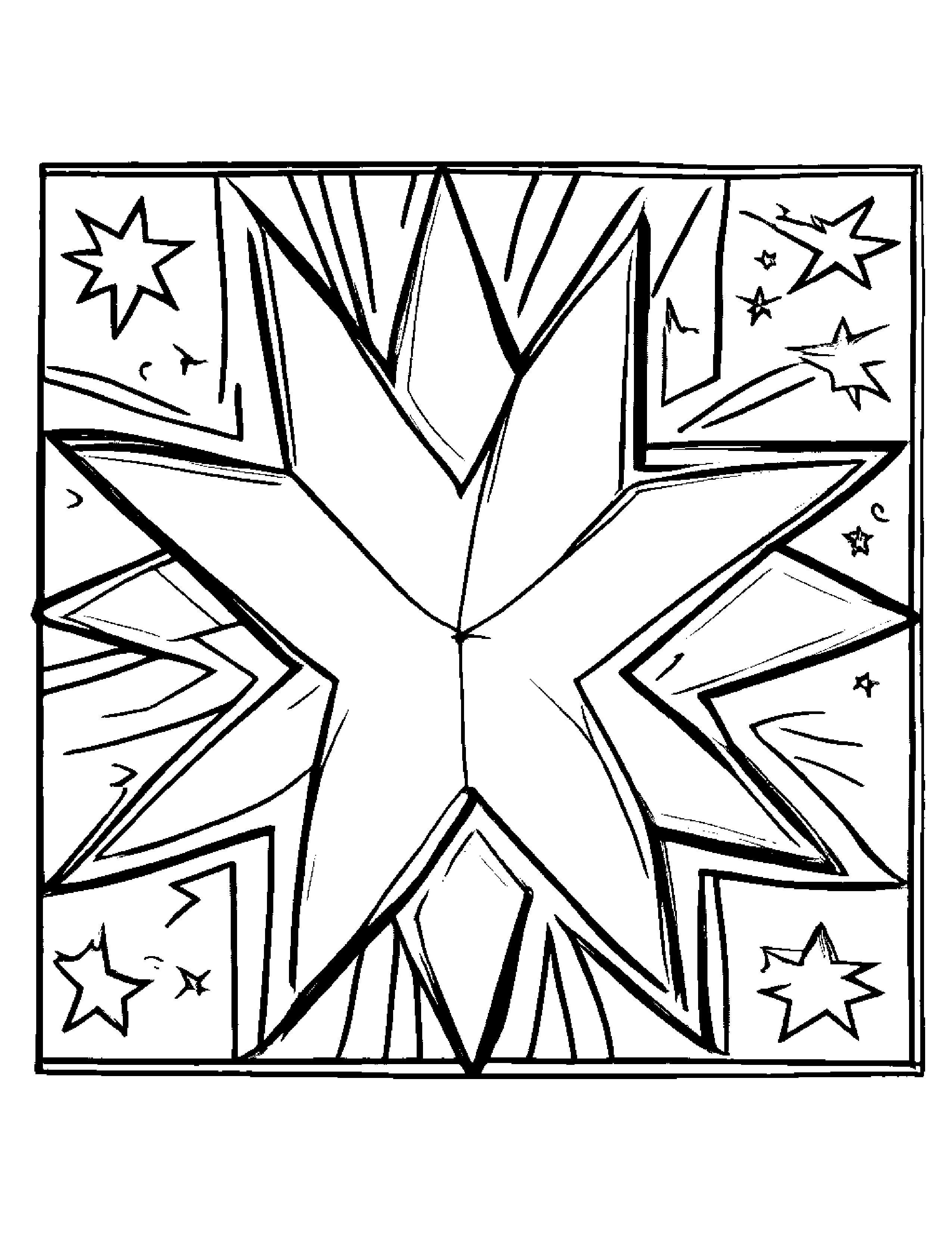 Lunchbox Painting A Star #3 Coloring Page (Free Printable PDF)