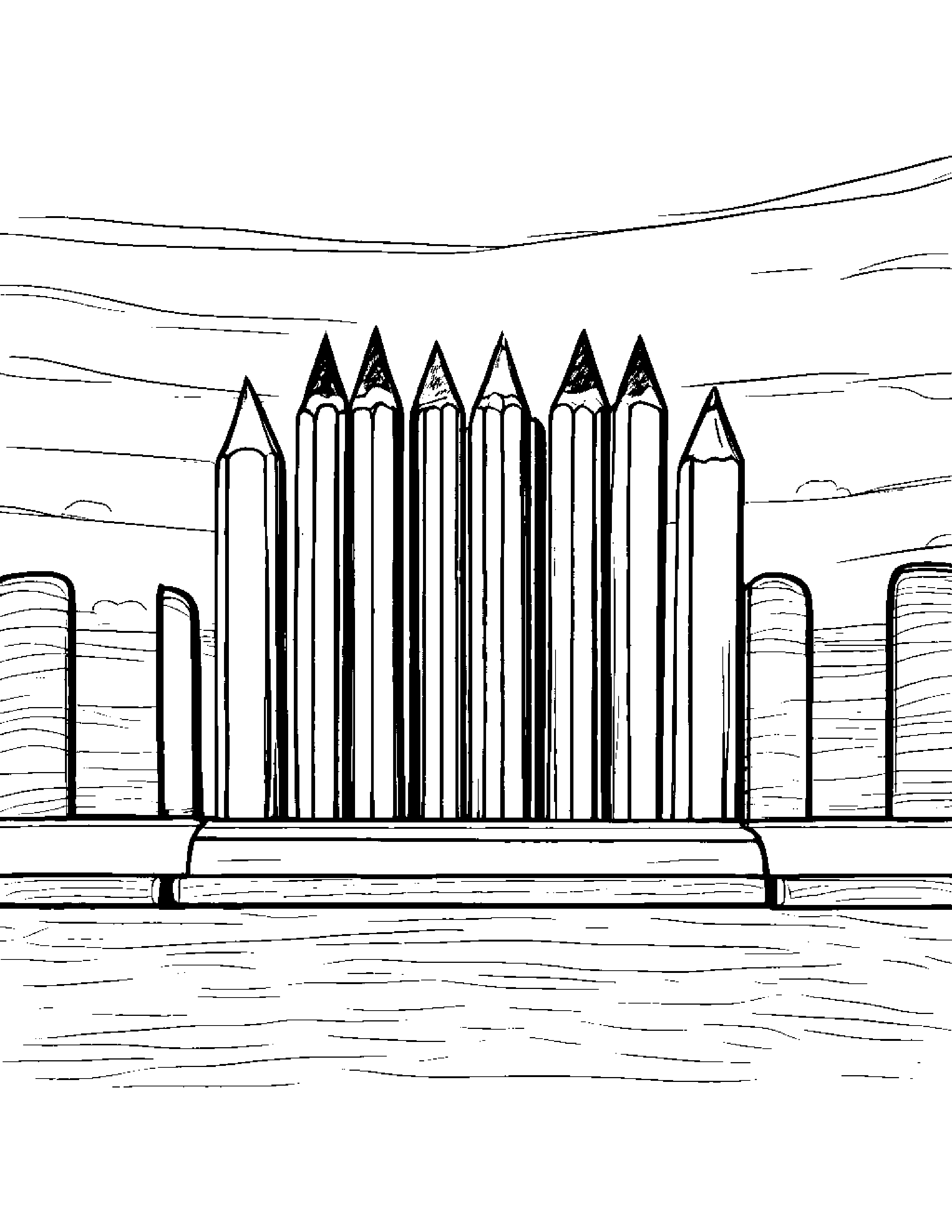 Quiet Crayons At The Playground Coloring Page (Free Printable PDF)
