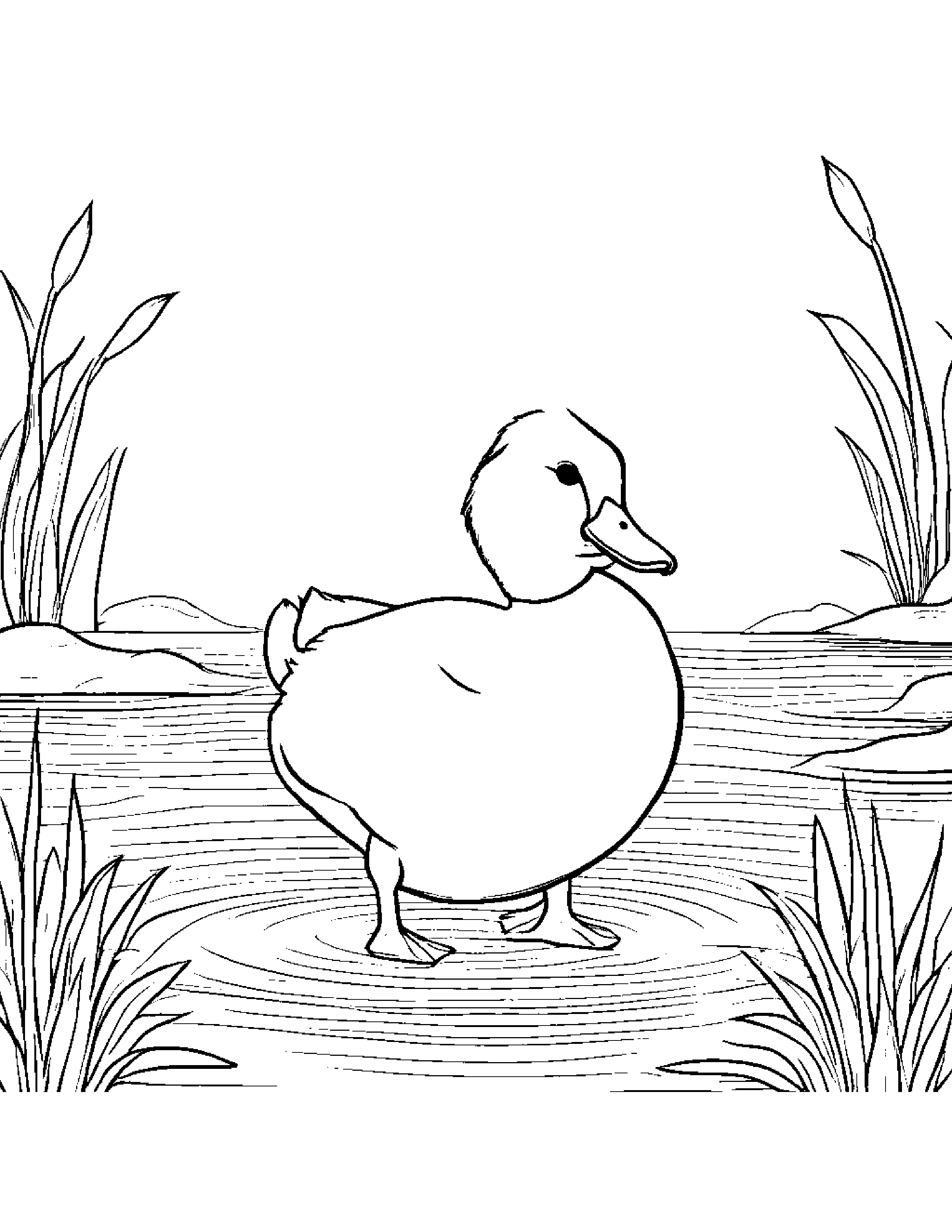 Duckling Coloring Page (Free Printable PDF)