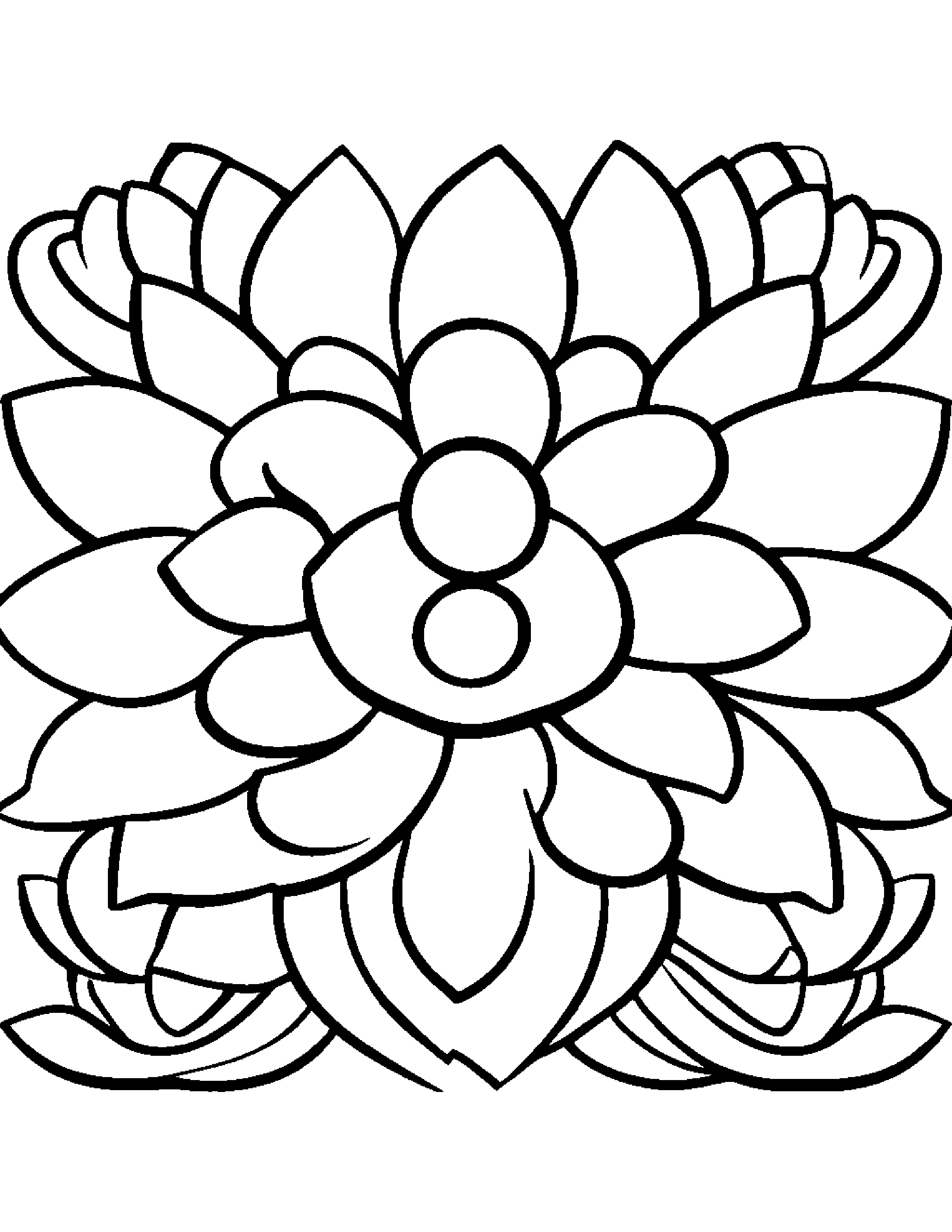 Kawaii Flower Coloring Page (Free Printable PDF)