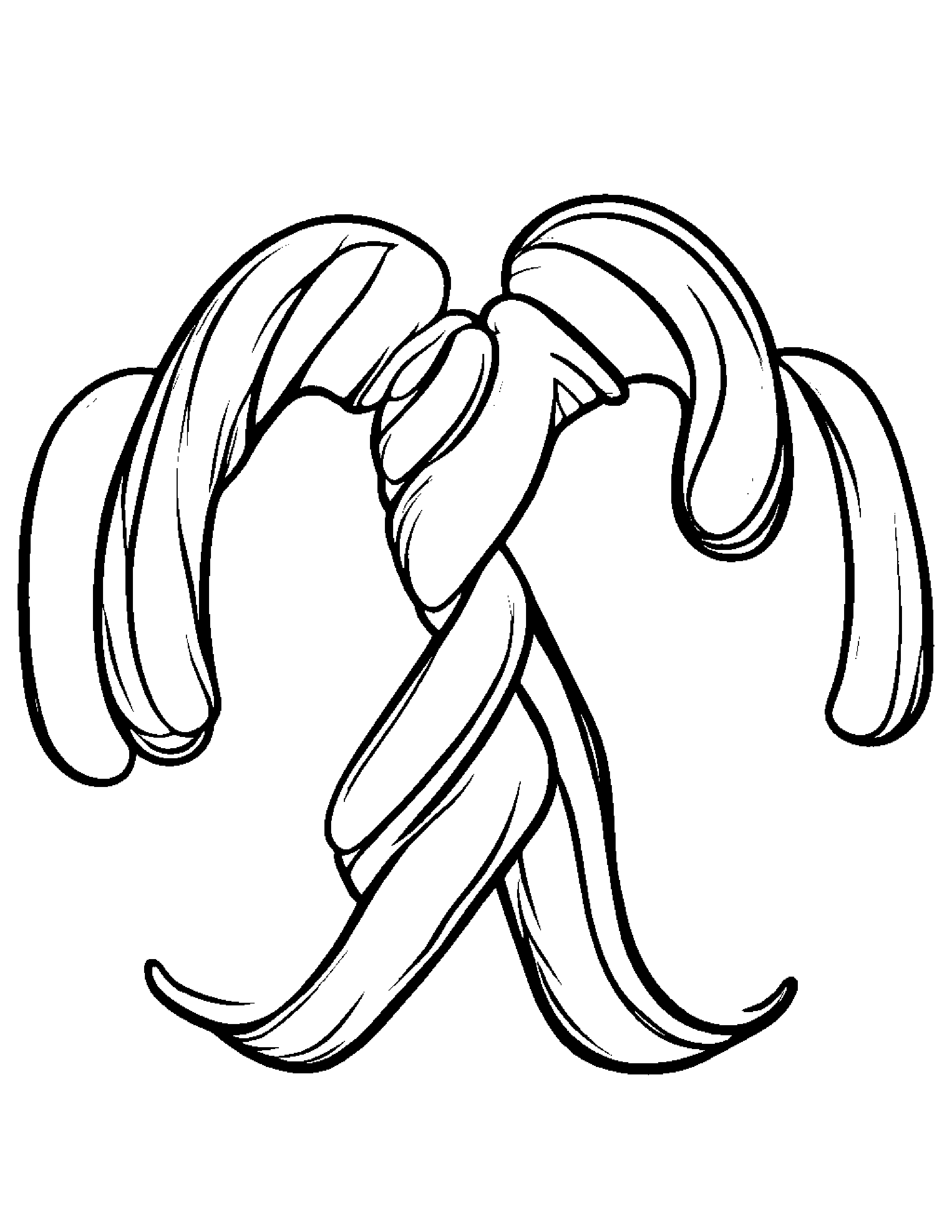 Smiling Candy Cane #3 Coloring Page (Free Printable PDF)