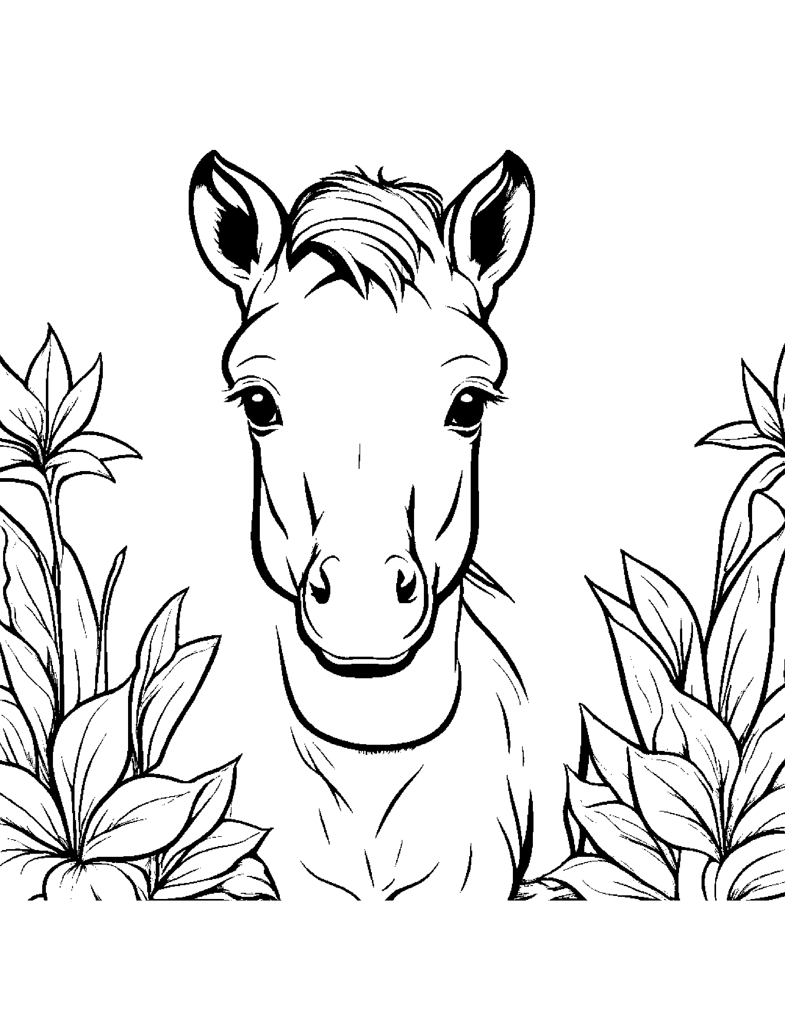 Sunny Foal #2 Coloring Page (Free Printable PDF)