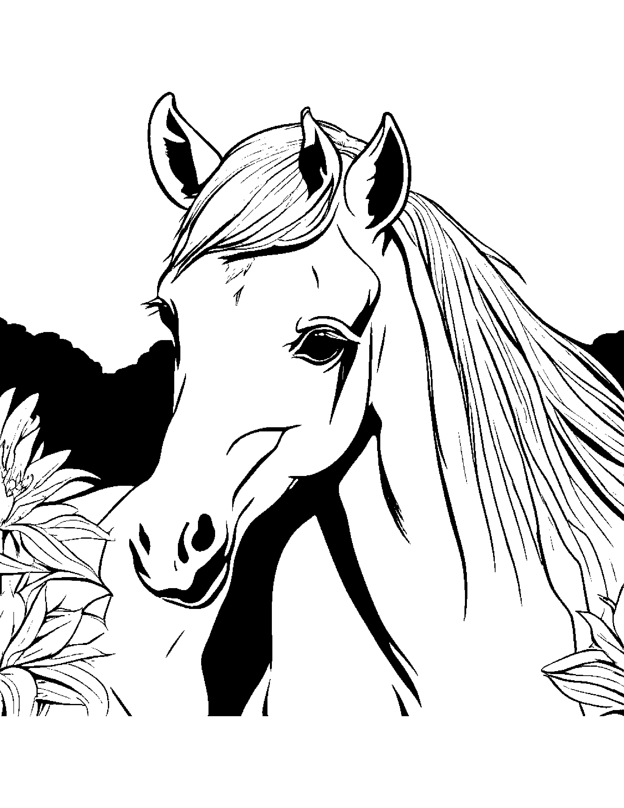 Sunny Foal #3 Coloring Page (Free Printable PDF)