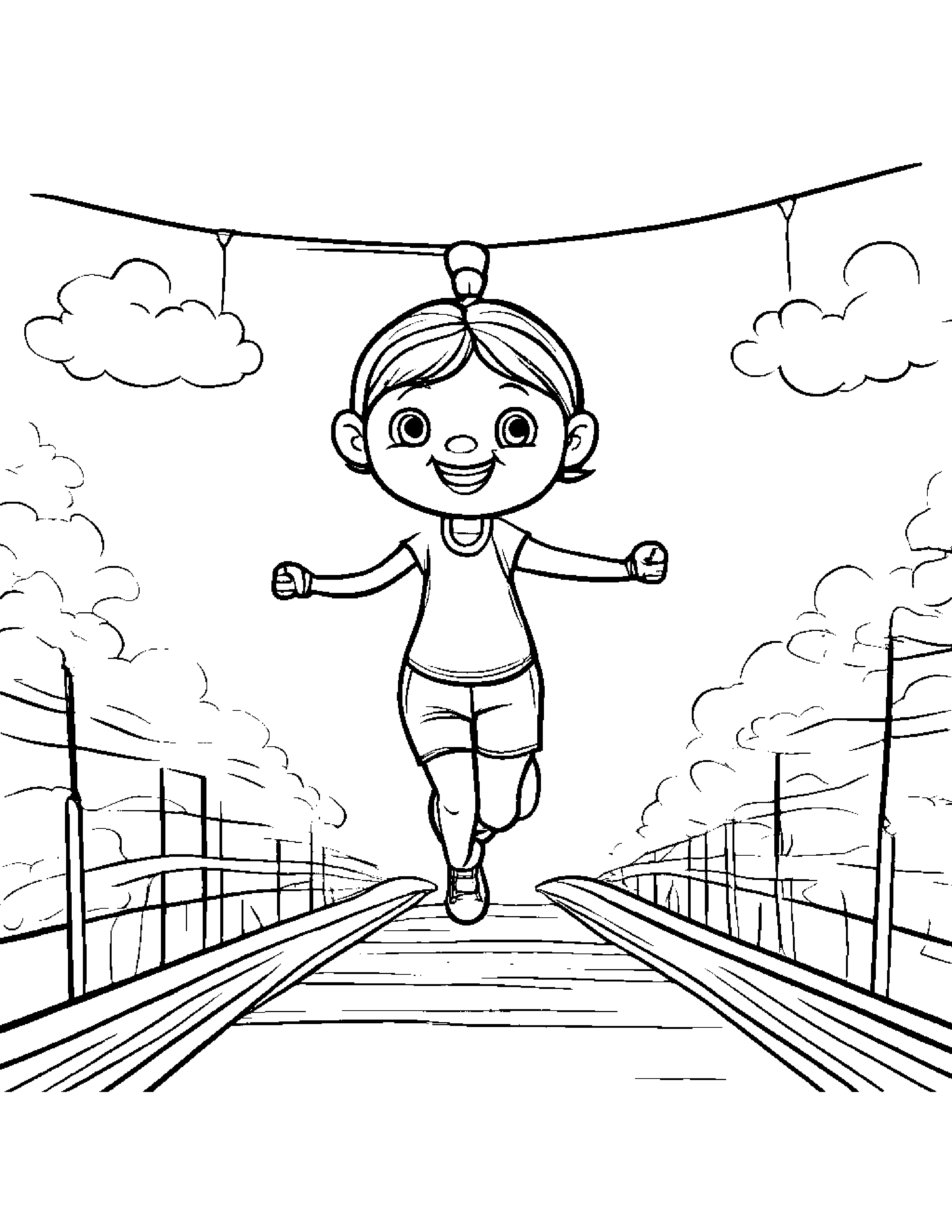 Zippy Jump Rope #2 Coloring Page (Free Printable PDF)