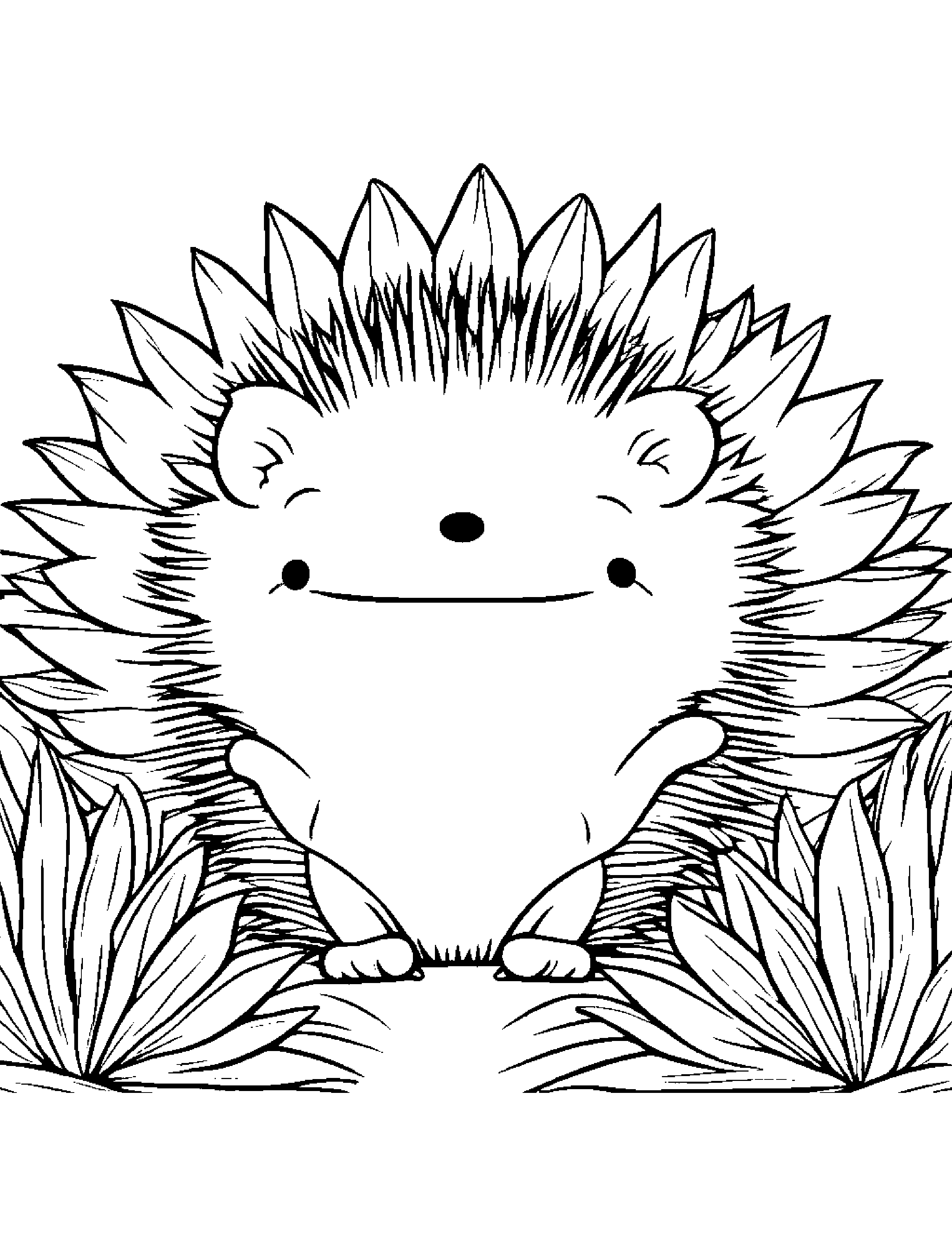 Baby Hedgehog Coloring Page (Free Printable PDF)