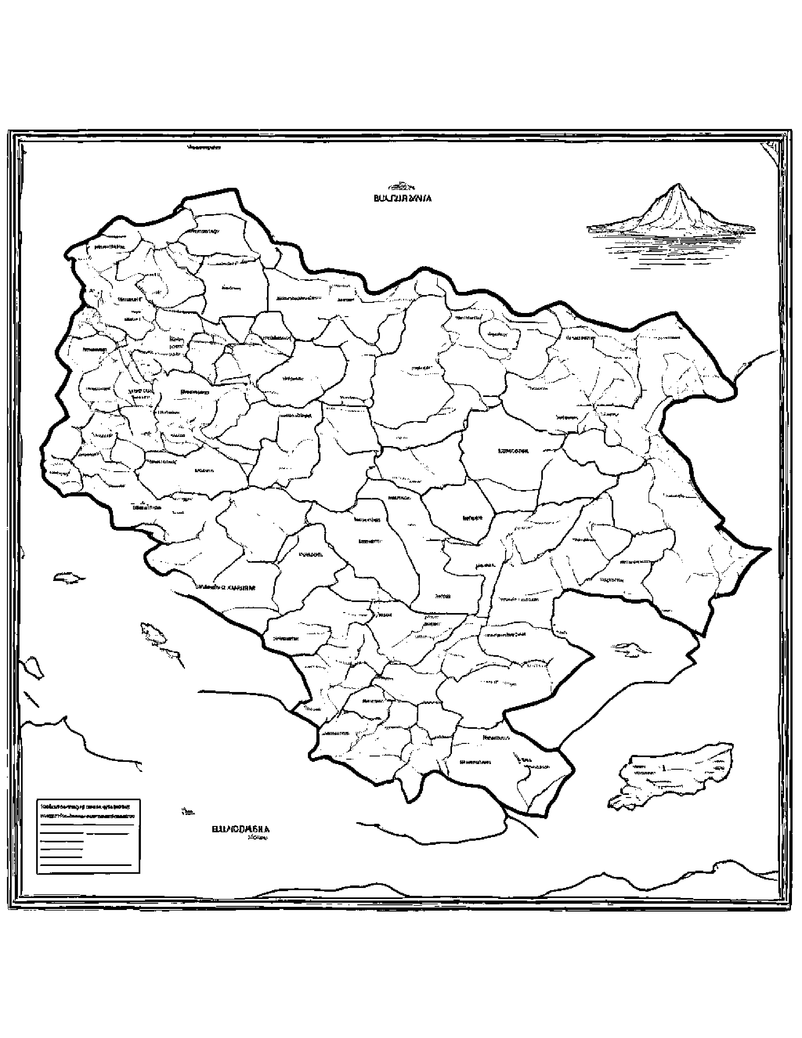 Map Of Bulgaria Coloring Page (Free Printable PDF)