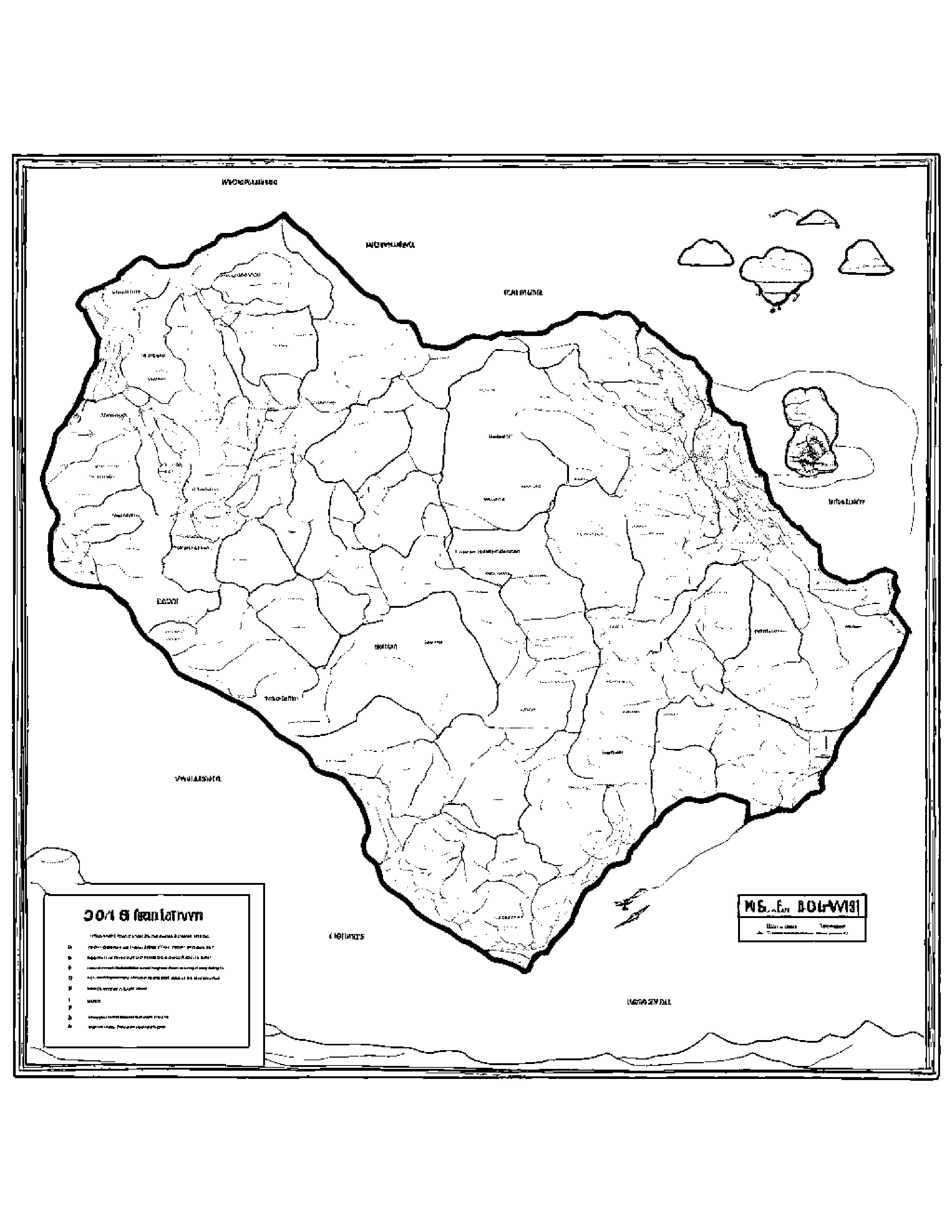 Map Of Malawi Coloring Page (Free Printable PDF)
