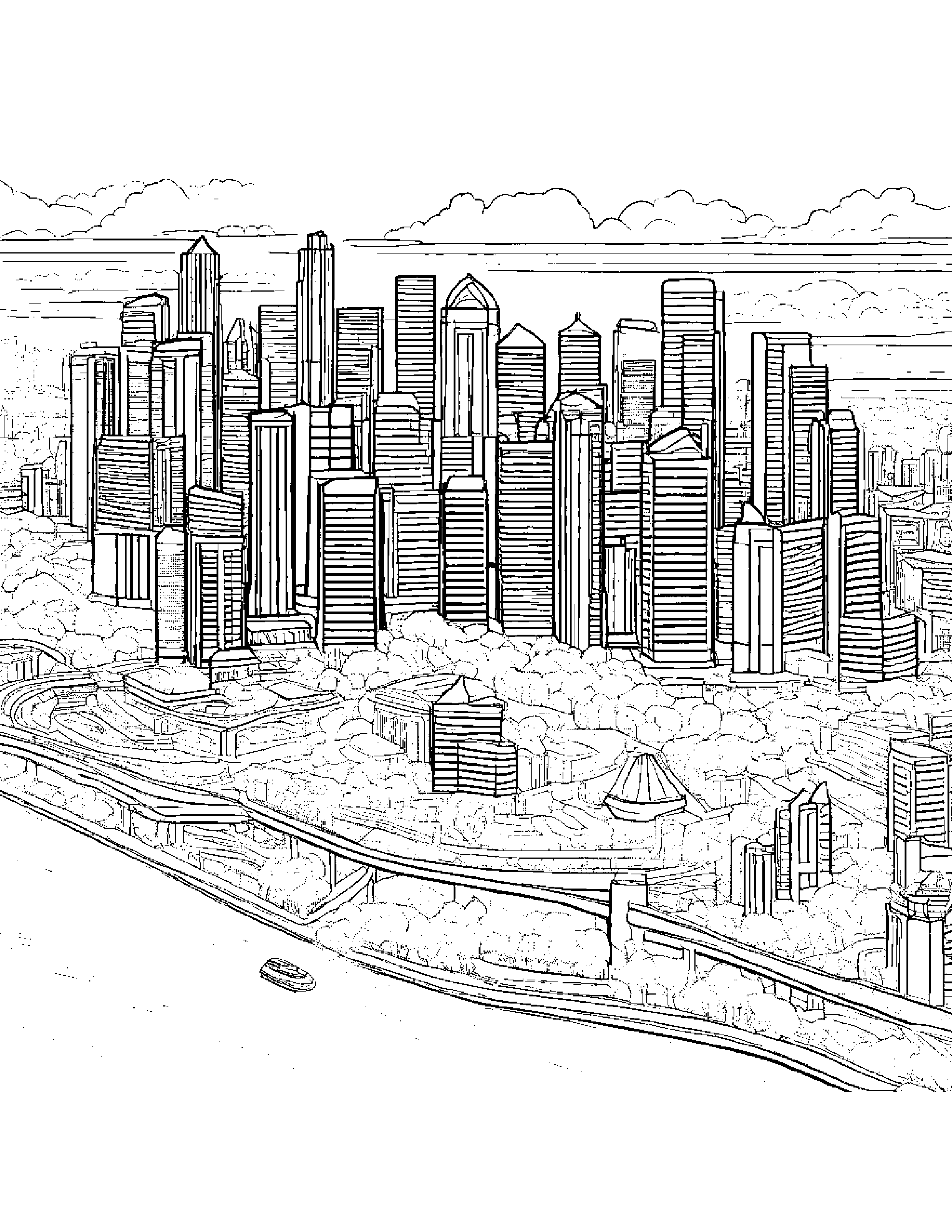 Map Of Singapore Coloring Page (Free Printable PDF)