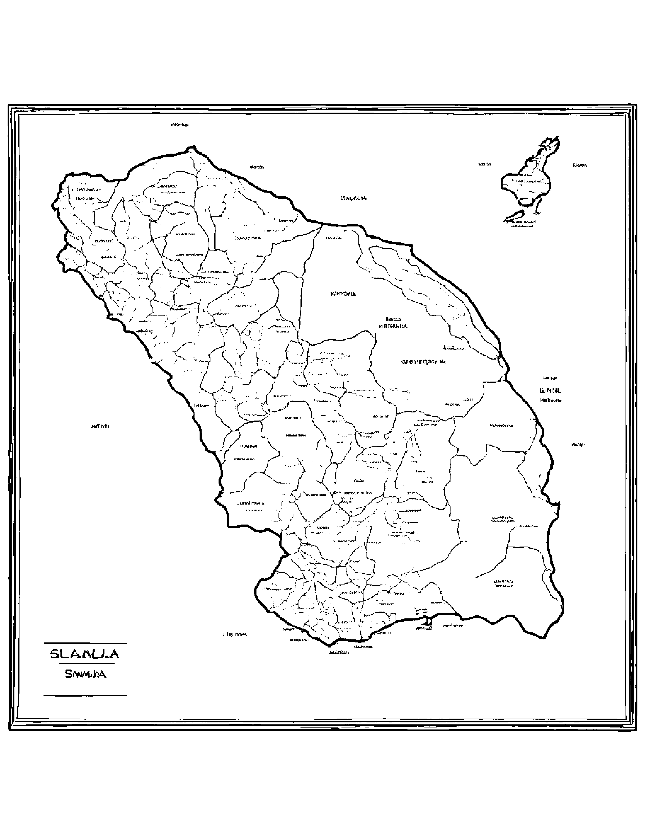 Map Of Sri Lanka Coloring Page (Free Printable PDF)
