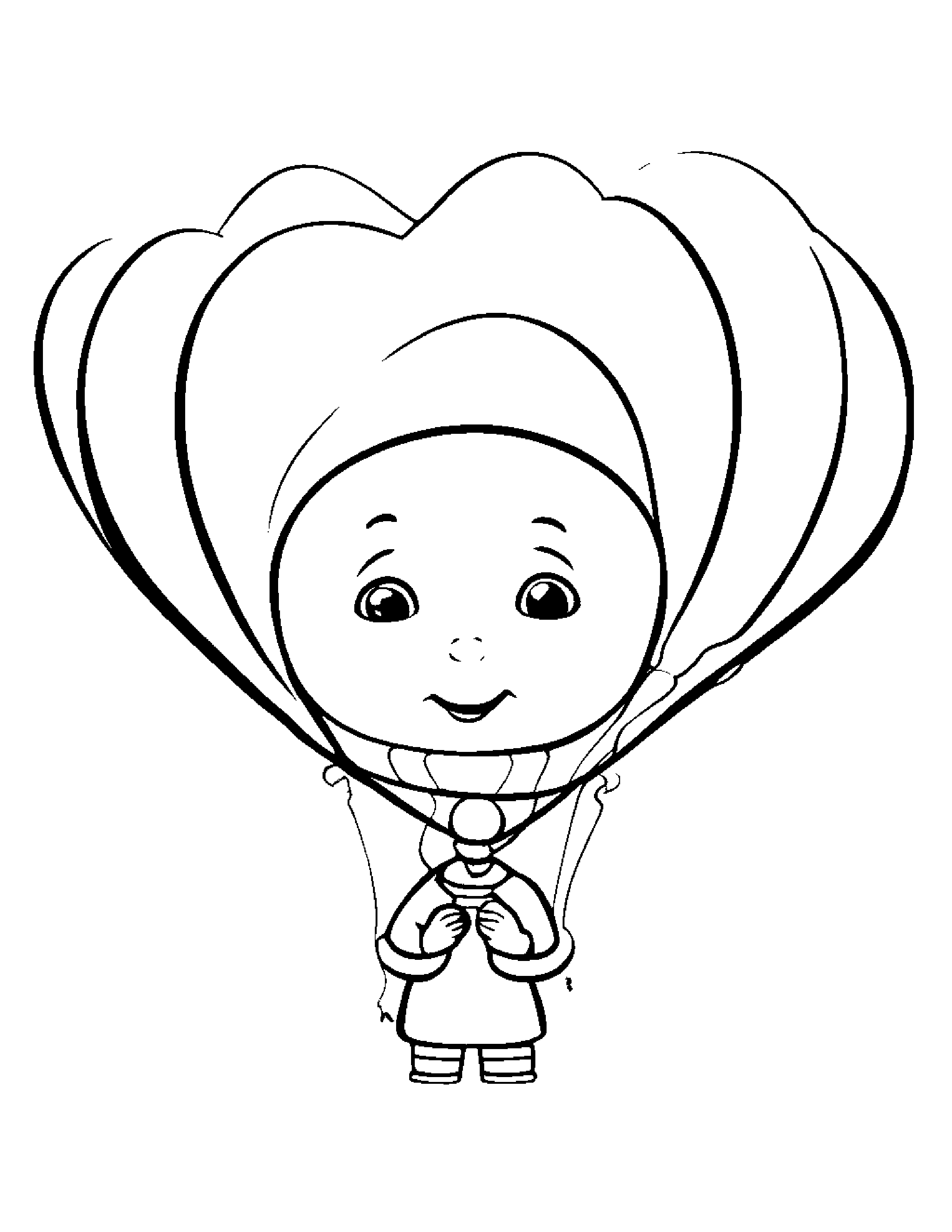 Balloon Blowing Bubbles #5 Coloring Page (Free Printable PDF)