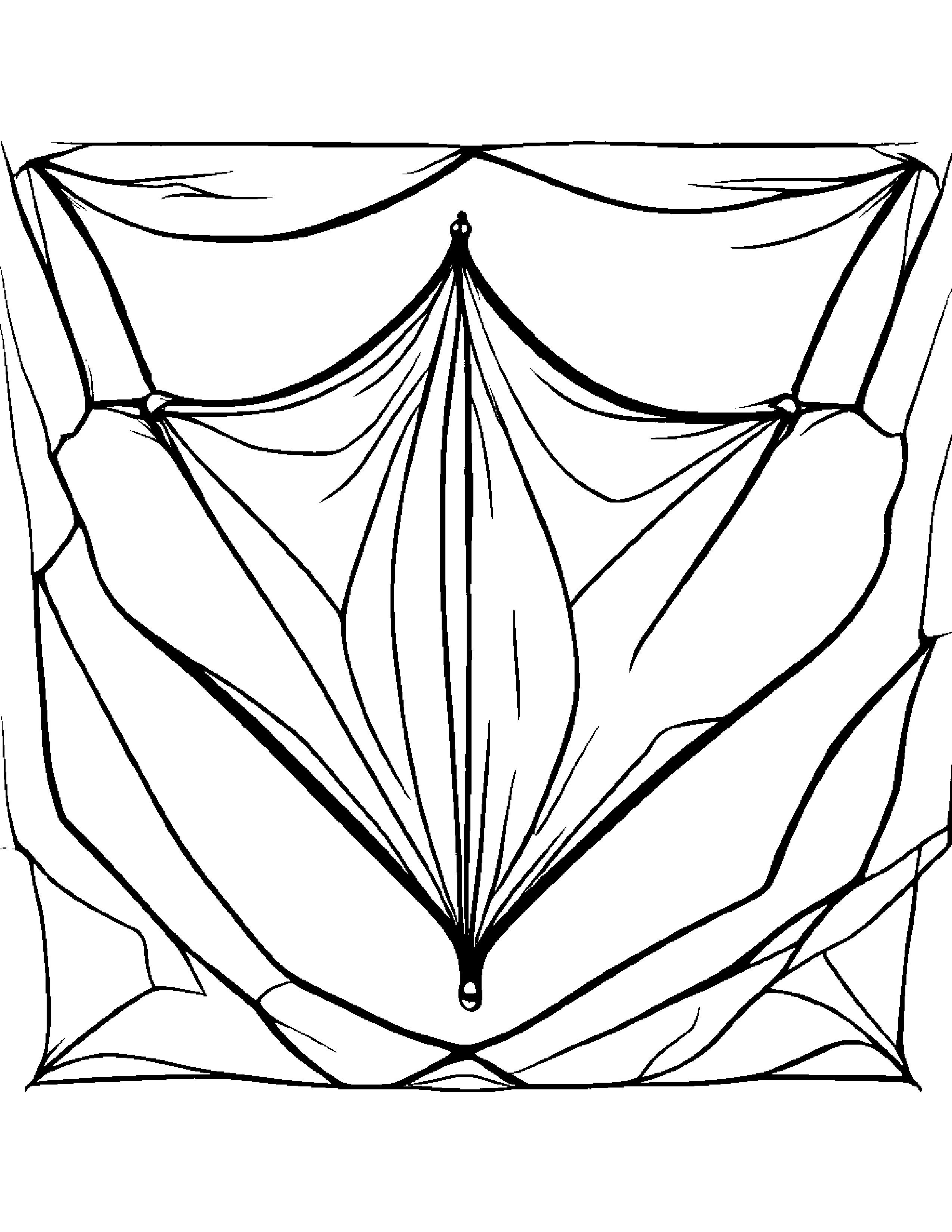 Friendly Kite #2 Coloring Page (Free Printable PDF)