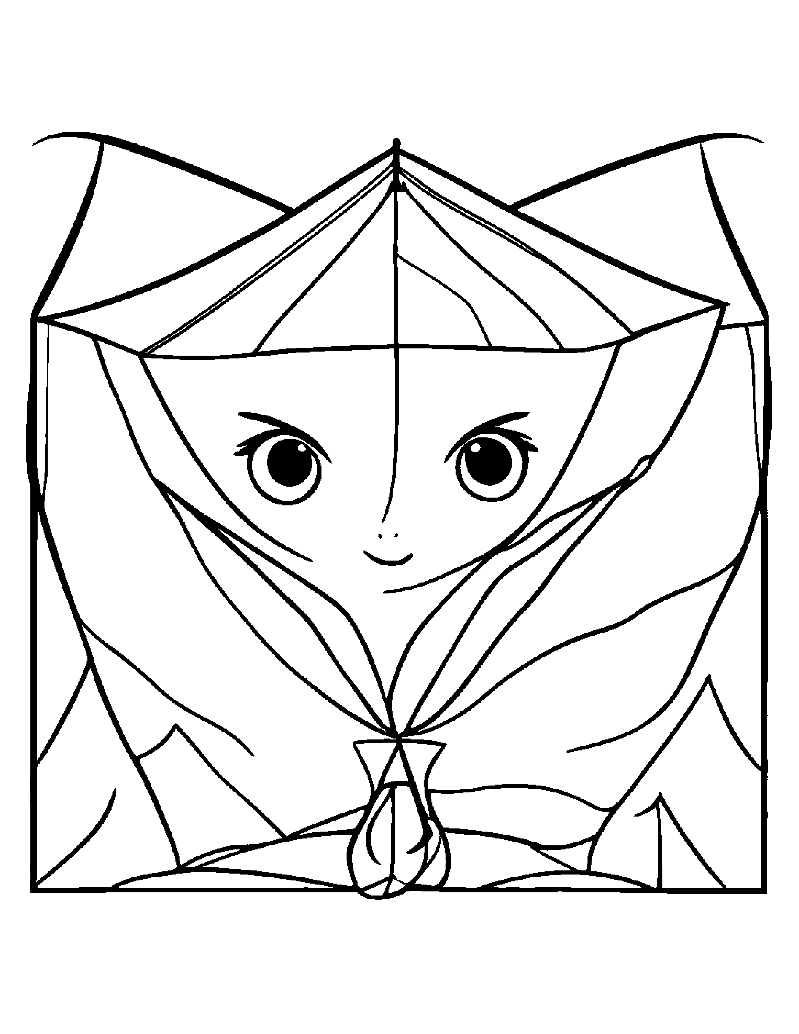 Friendly Kite #4 Coloring Page (Free Printable PDF)