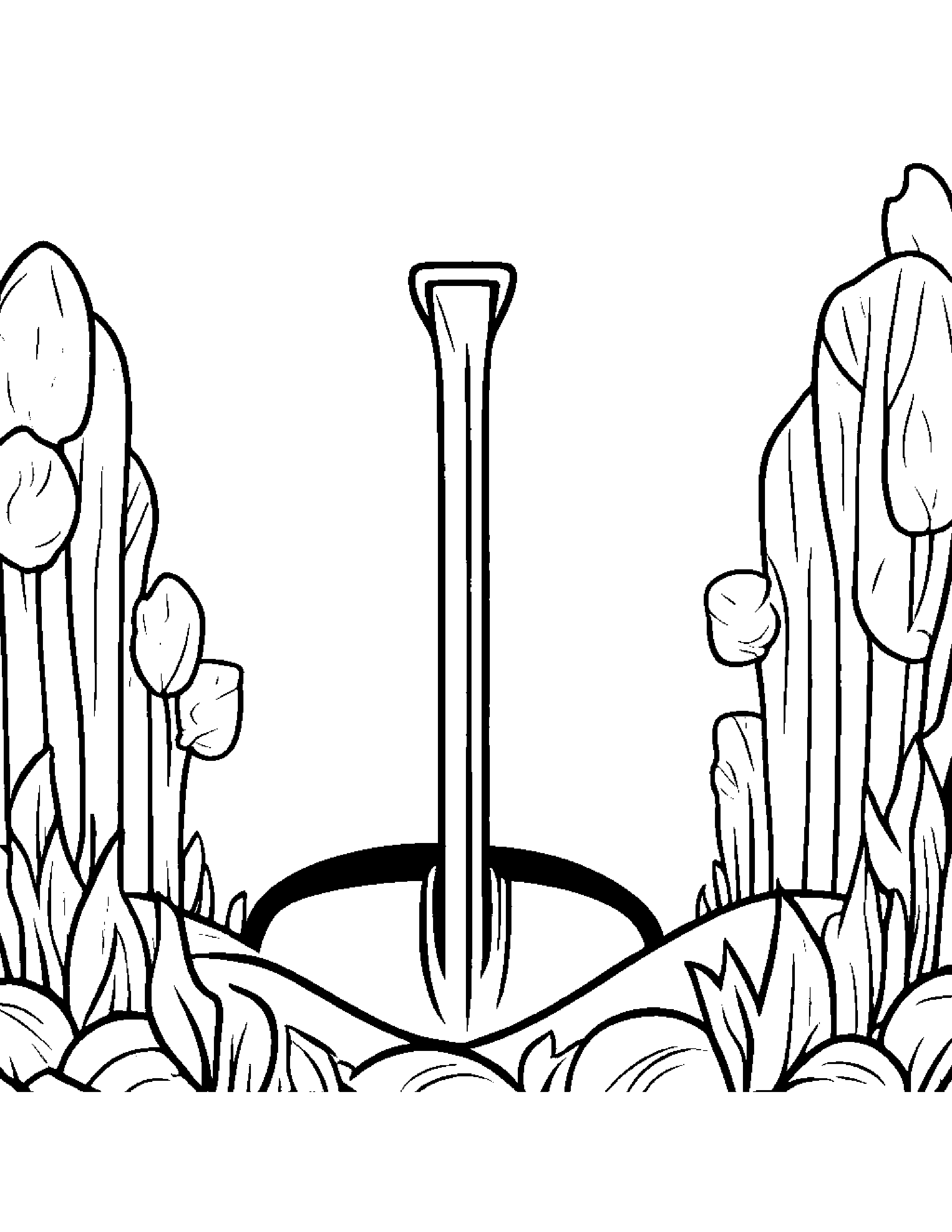 Friendly Shovel #3 Coloring Page (Free Printable PDF)
