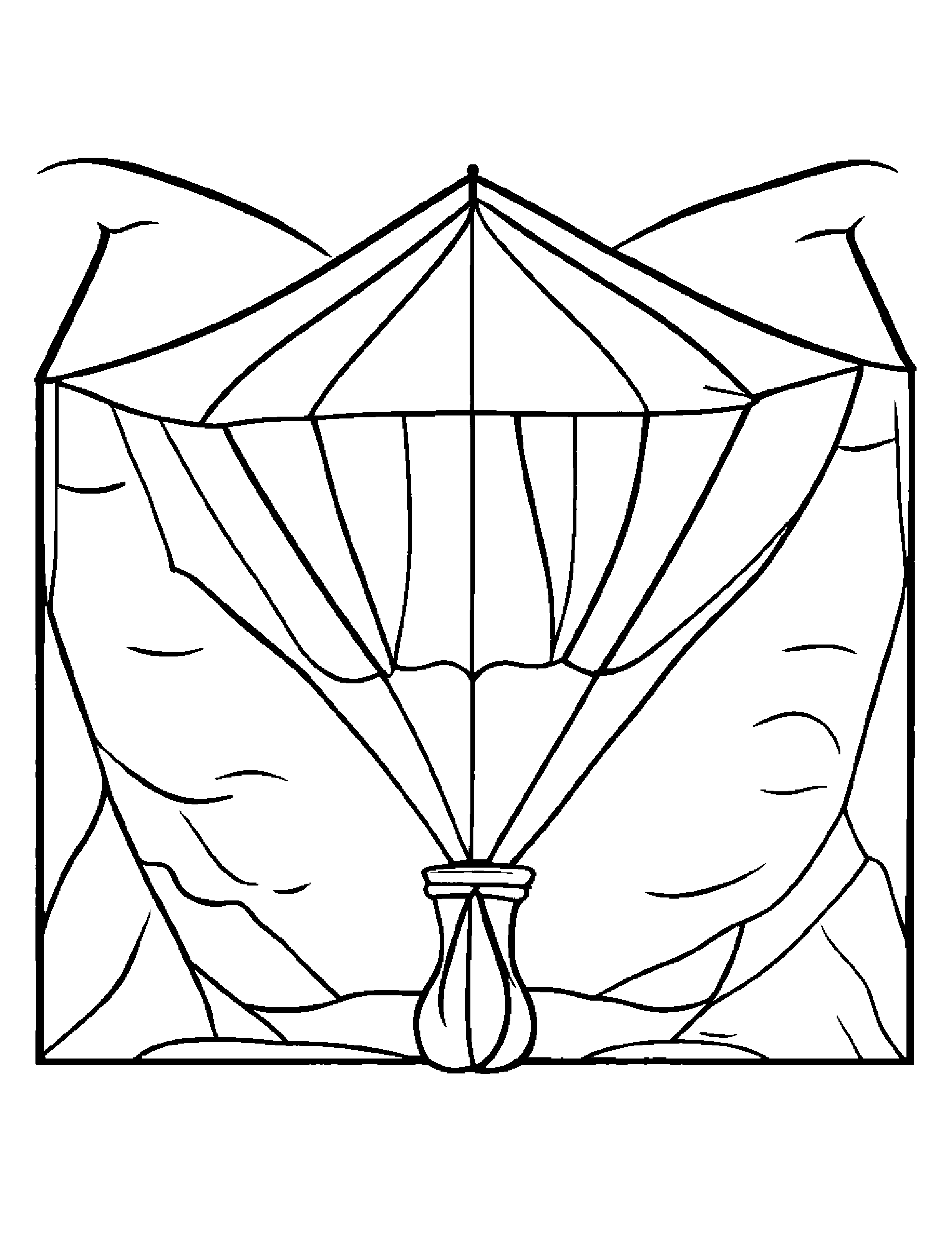 Happy Kite #5 Coloring Page (Free Printable PDF)