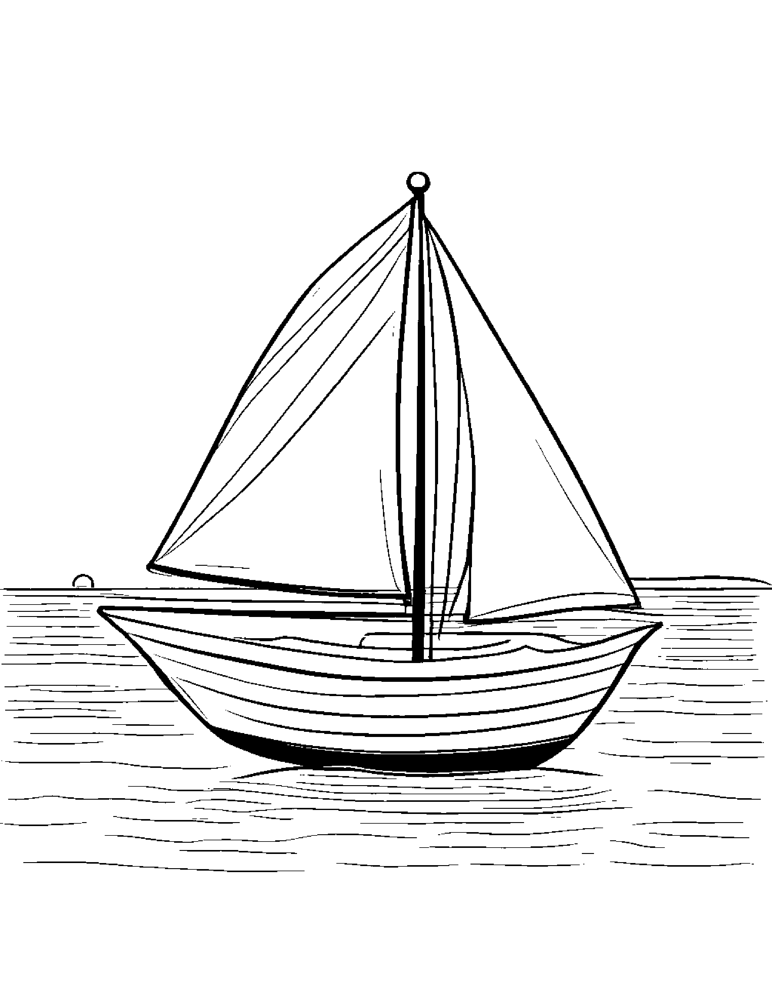 Jolly Sailboat Toy At The Playground #3 Coloring Page (Free Printable PDF)