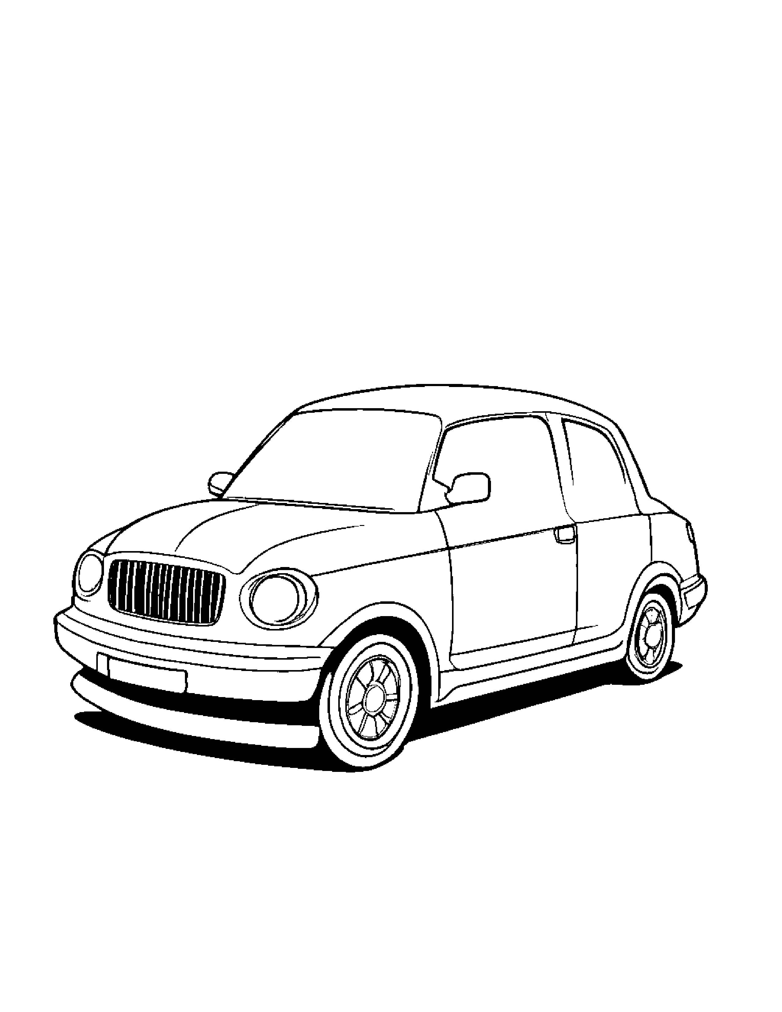 Kind Toy Car #3 Coloring Page (Free Printable PDF)