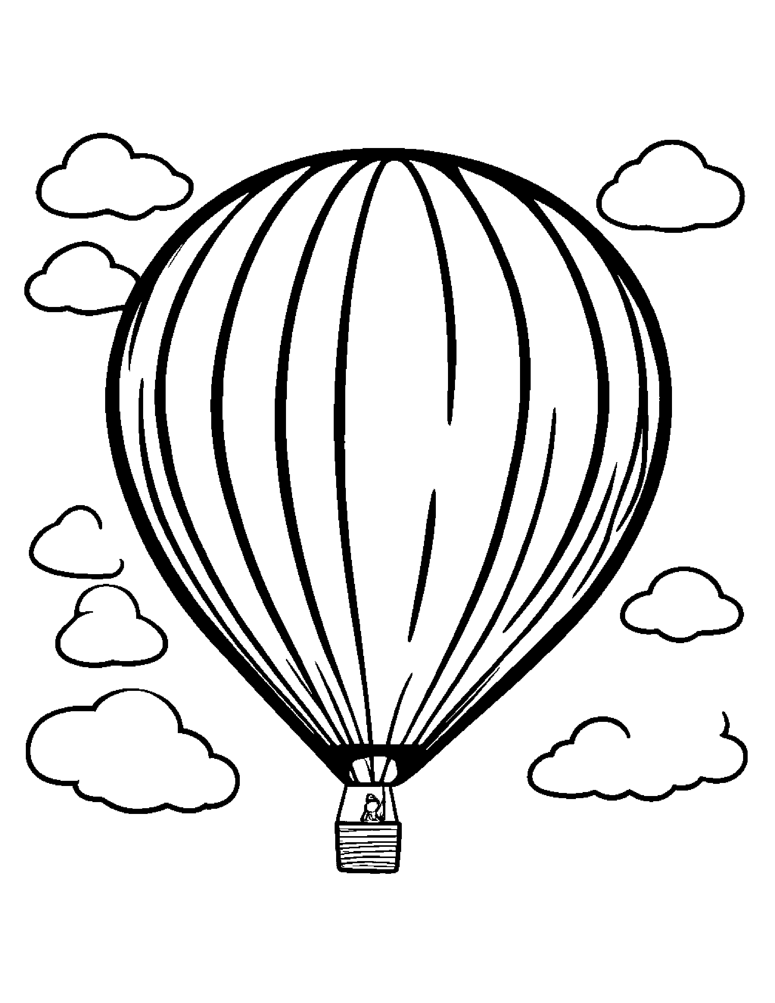 Peppy Balloon #2 Coloring Page (Free Printable PDF)