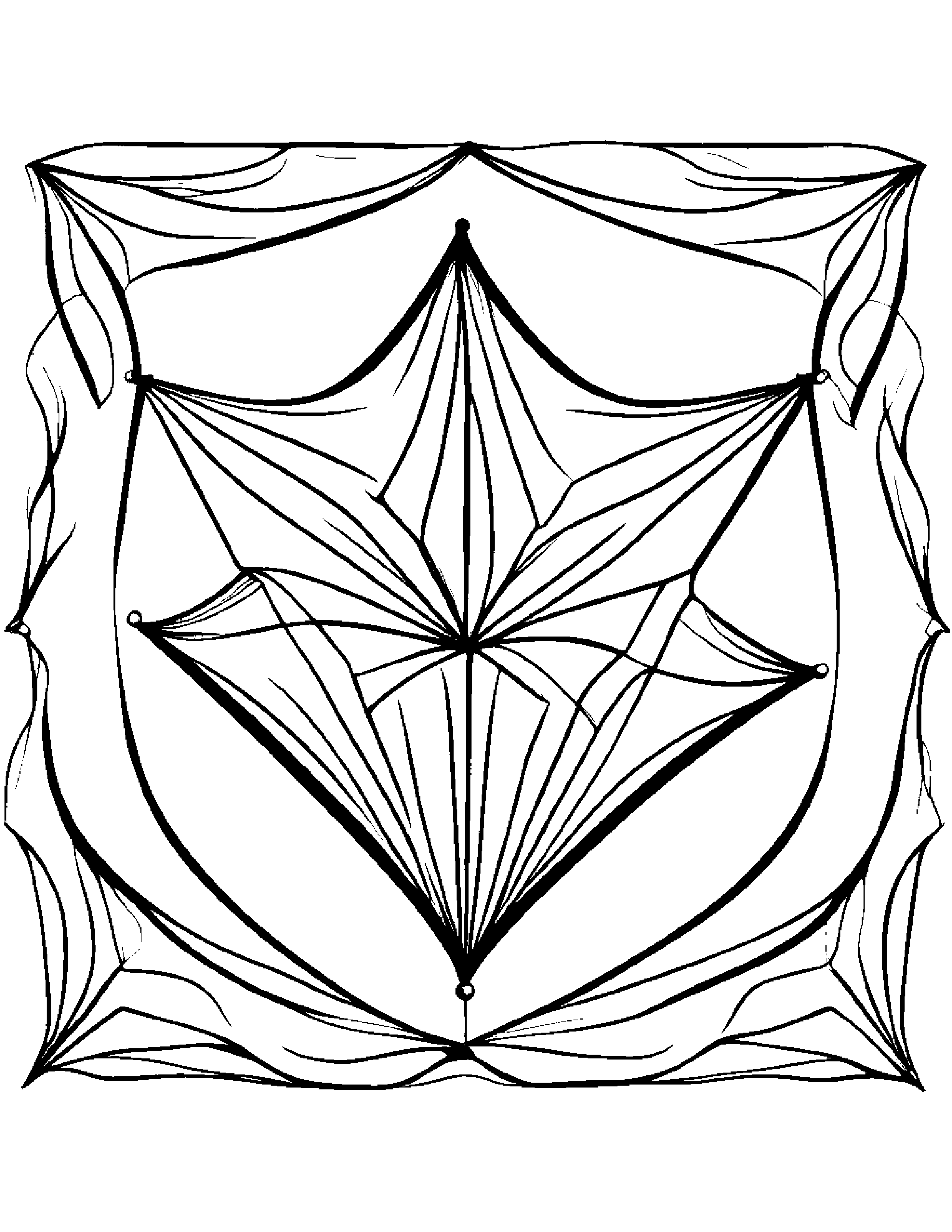 Polite Kite #2 Coloring Page (Free Printable PDF)