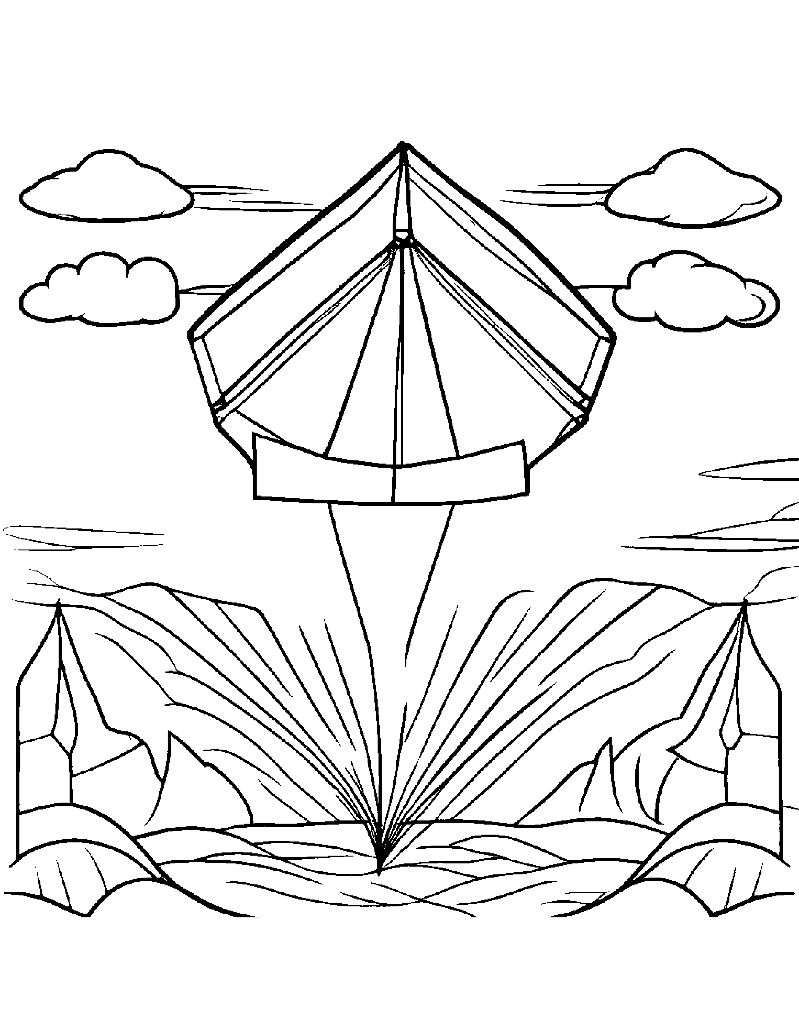 Polite Kite #3 Coloring Page (Free Printable PDF)