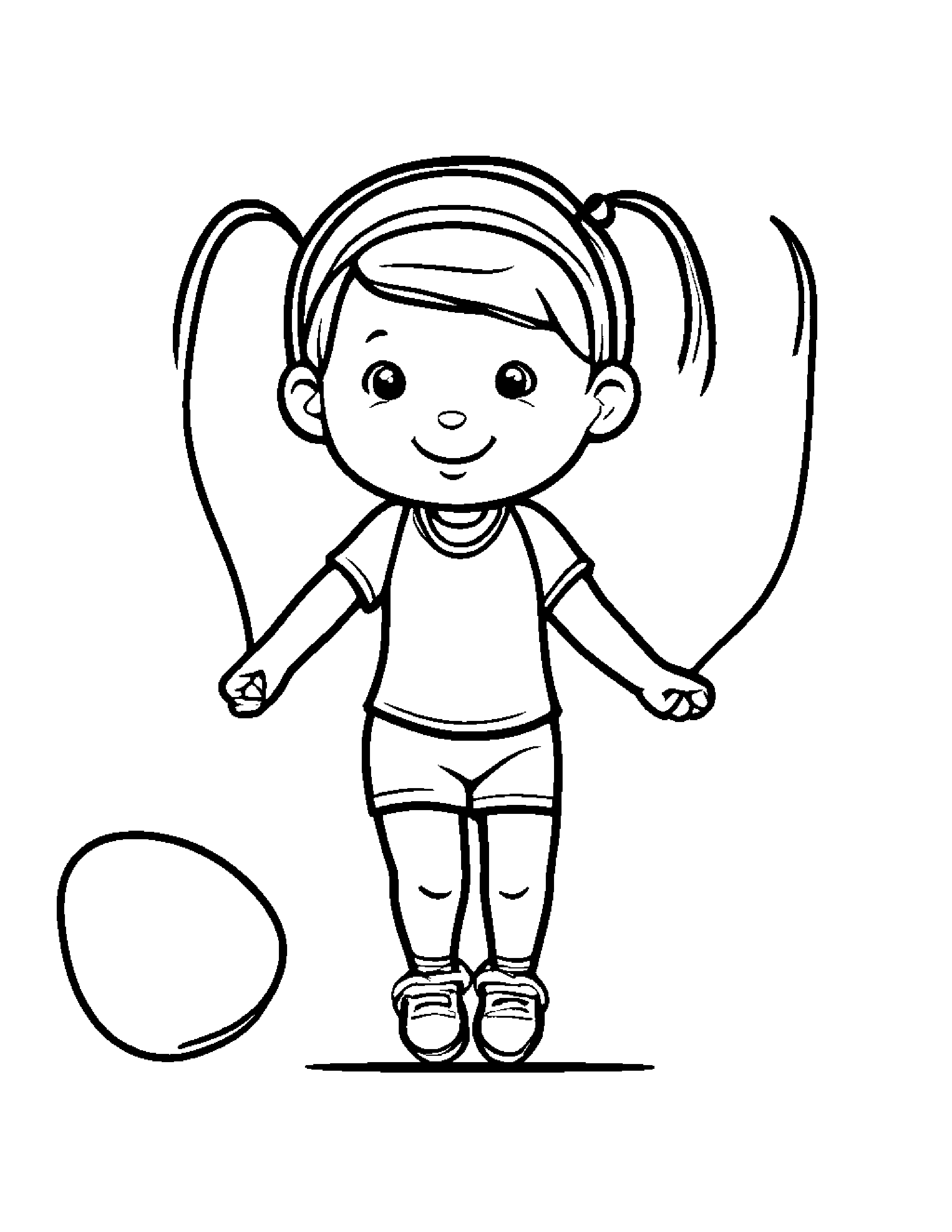 Quiet Jump Rope Coloring Page (Free Printable PDF)