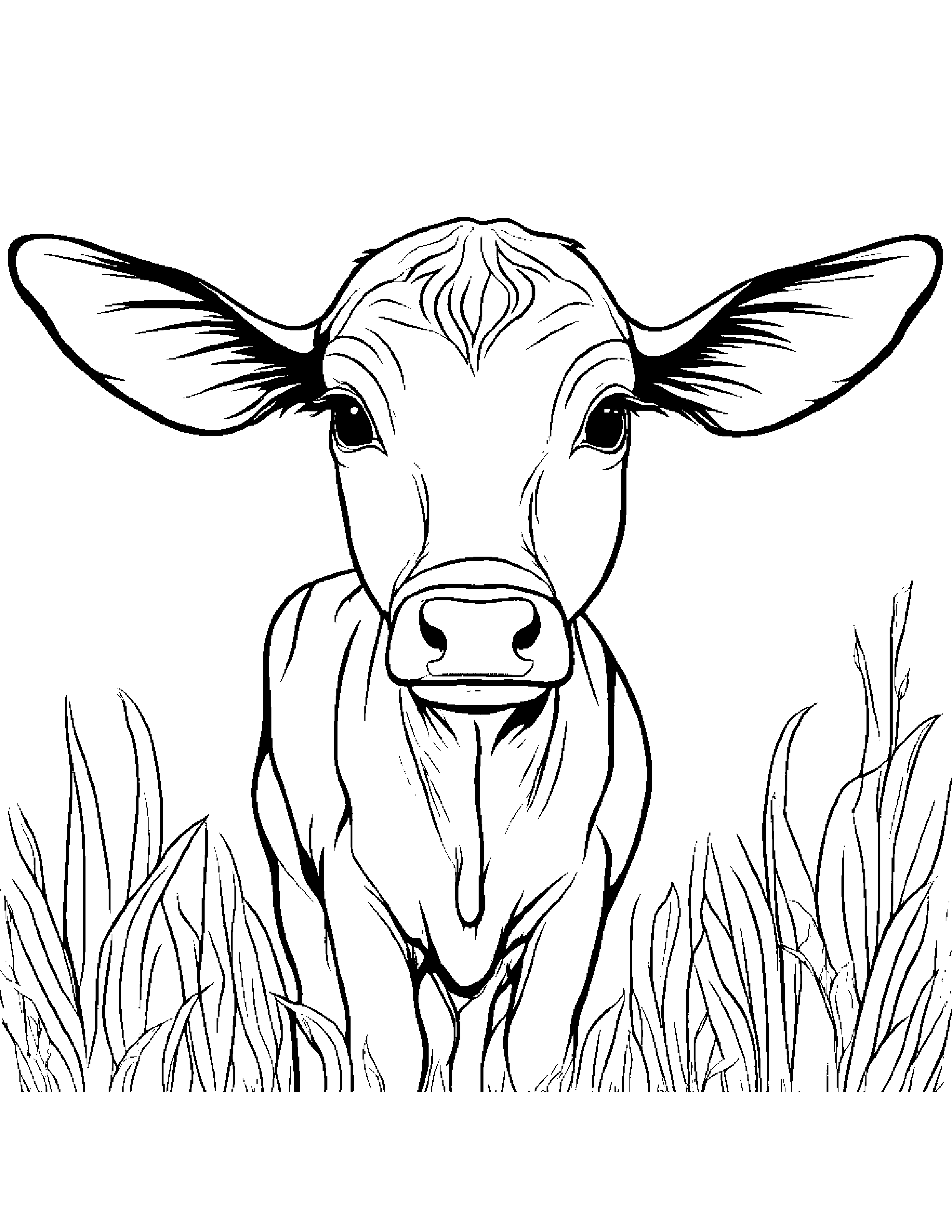 Sprightly Calf #2 Coloring Page (Free Printable PDF)