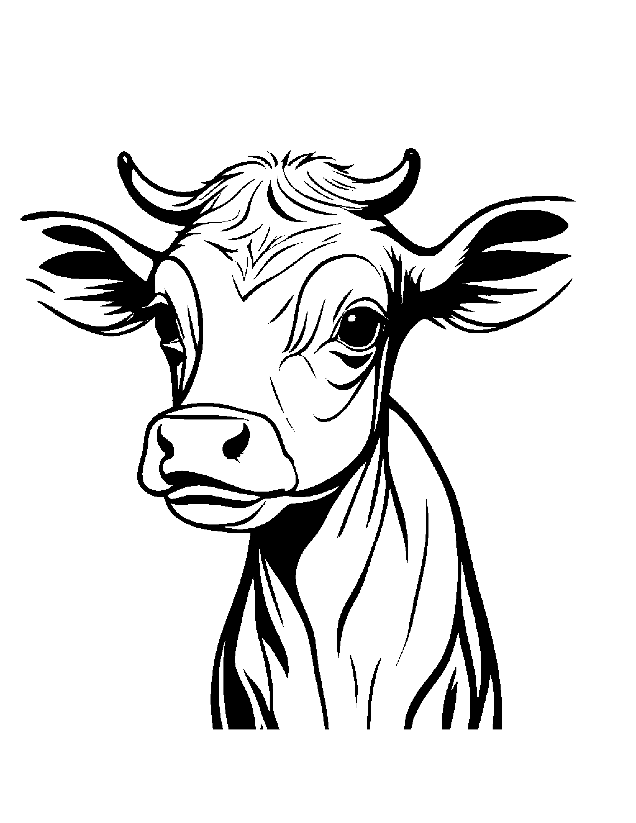 Sprightly Calf #3 Coloring Page (Free Printable PDF)