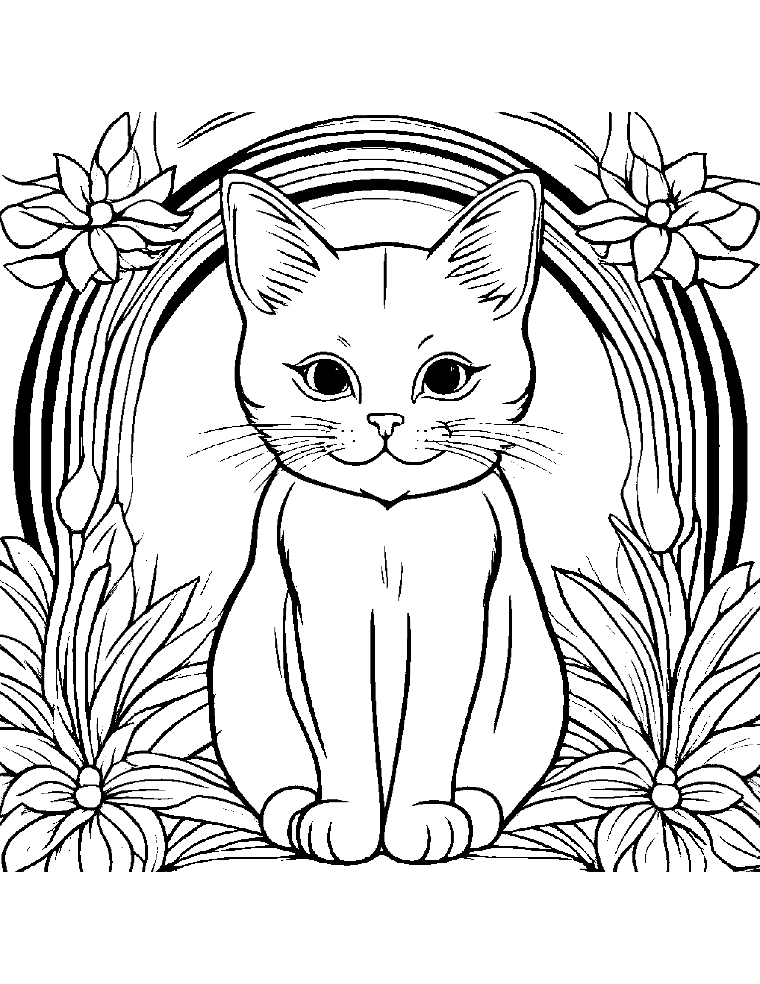 Sunny Kitty #5 Coloring Page (Free Printable PDF)