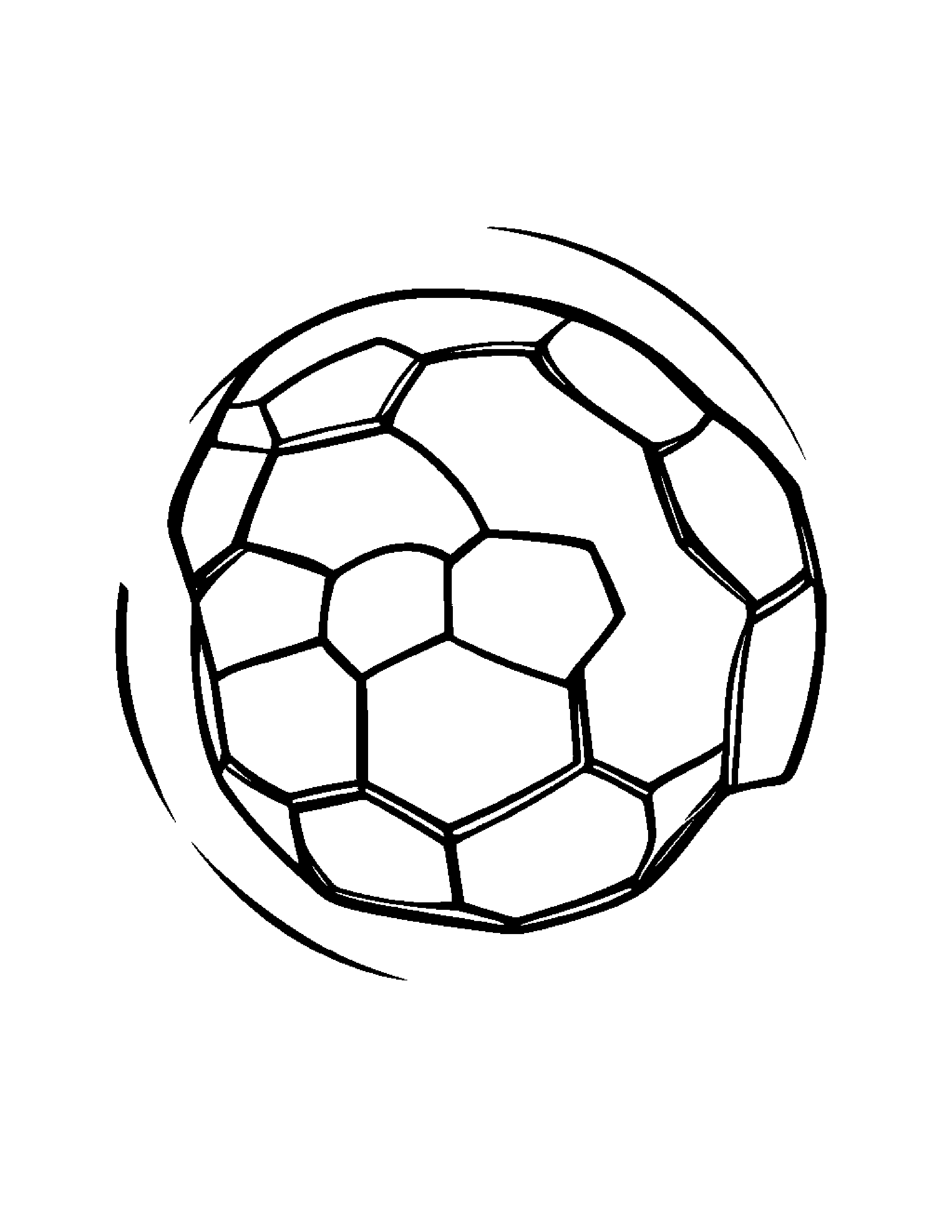 Sunny Soccer Ball #2 Coloring Page (Free Printable PDF)