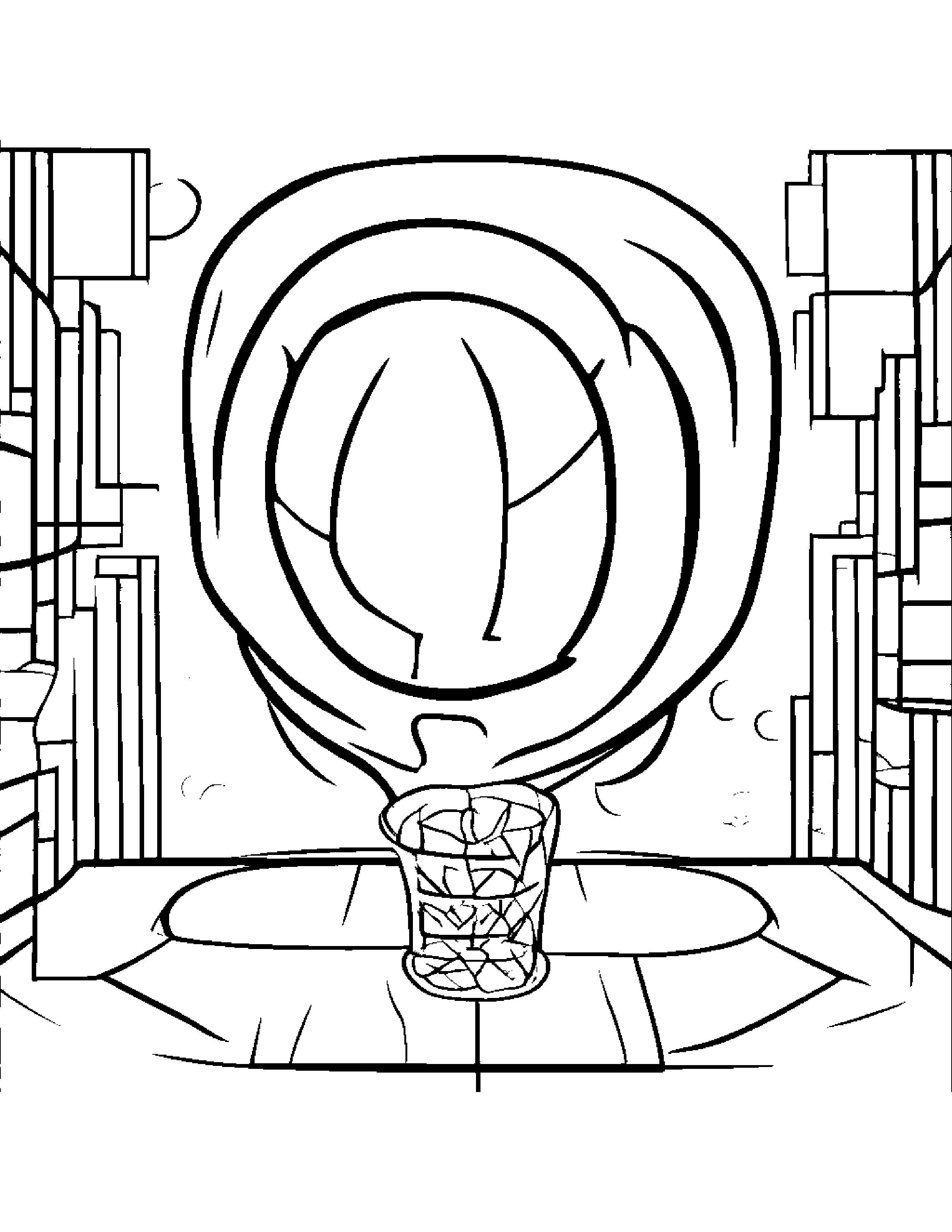 Zippy Basketball #2 Coloring Page (Free Printable PDF)