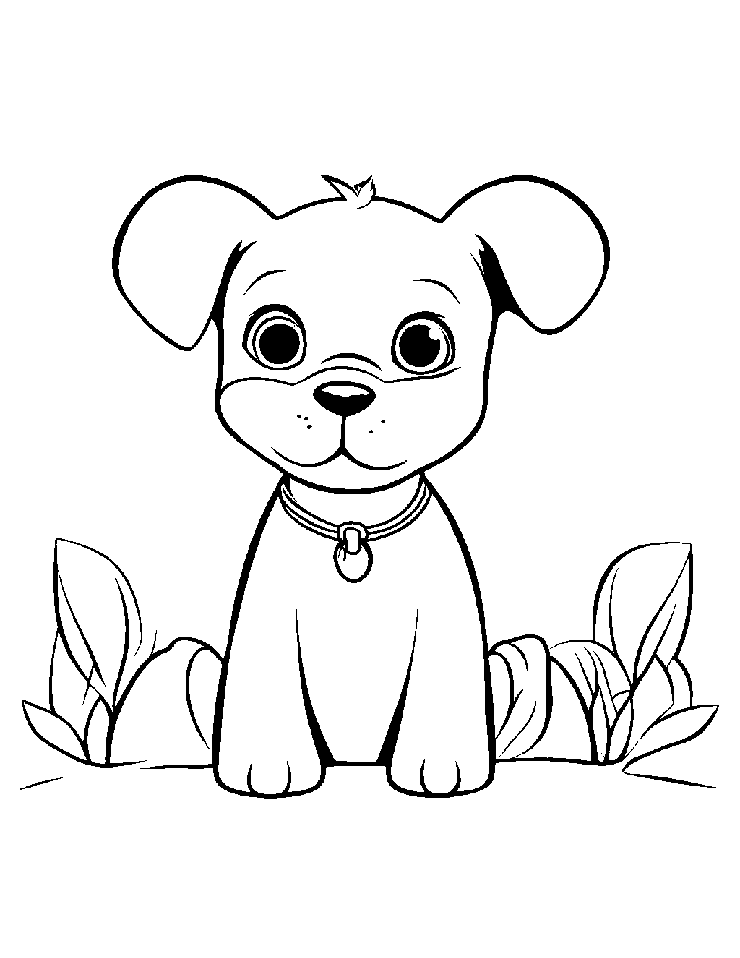 Zippy Puppy #2 Coloring Page (Free Printable PDF)