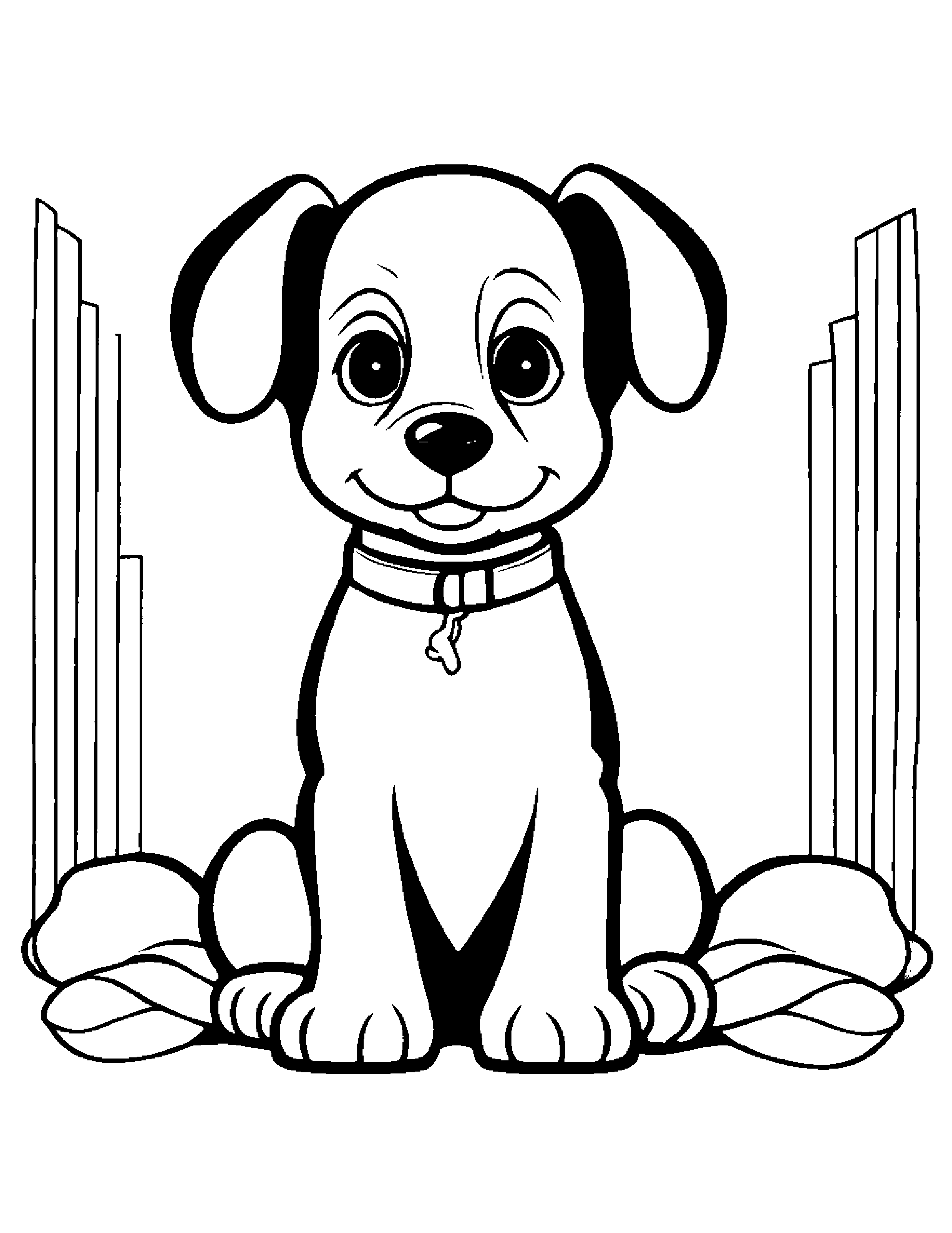 Zippy Puppy #3 Coloring Page (Free Printable PDF)