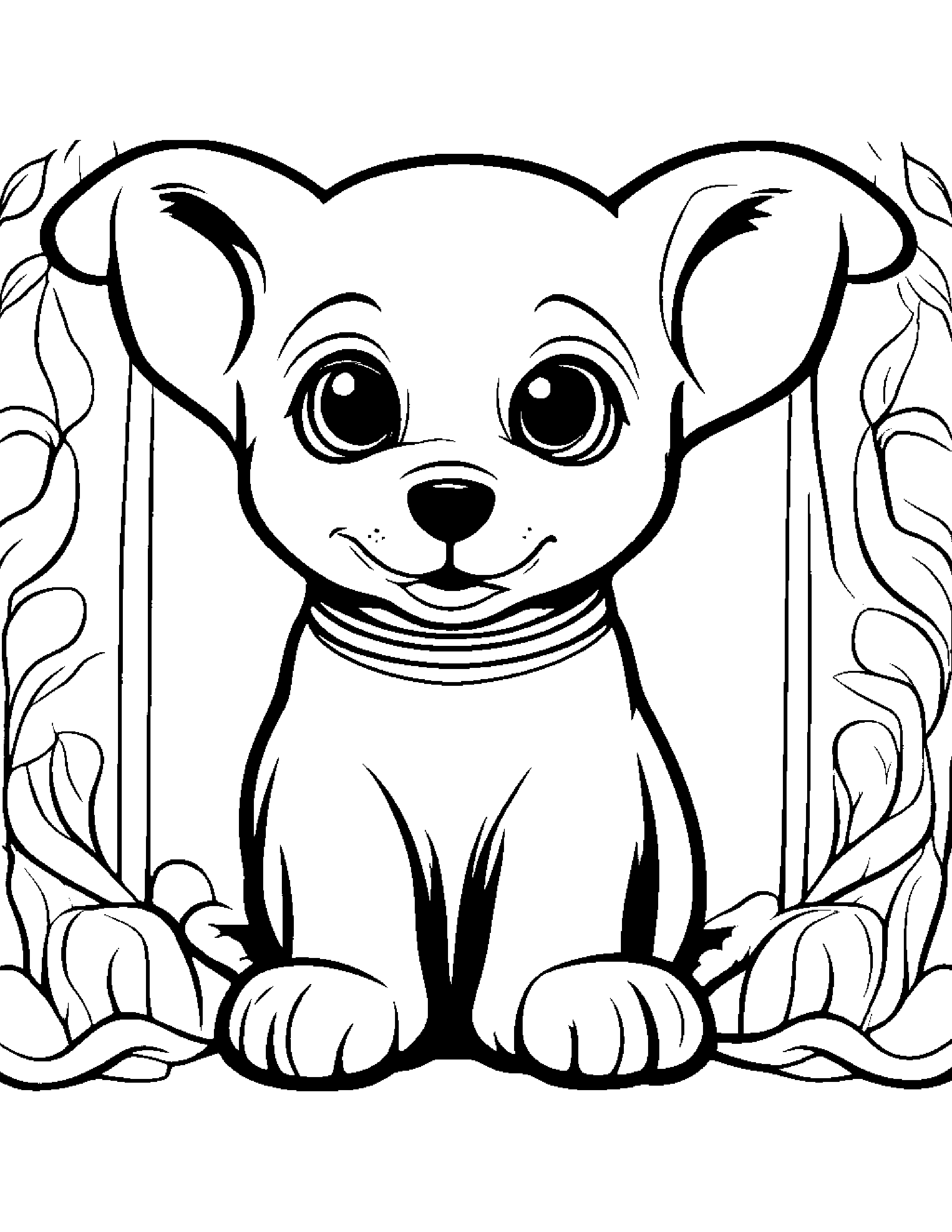 Zippy Puppy Coloring Page (Free Printable PDF)
