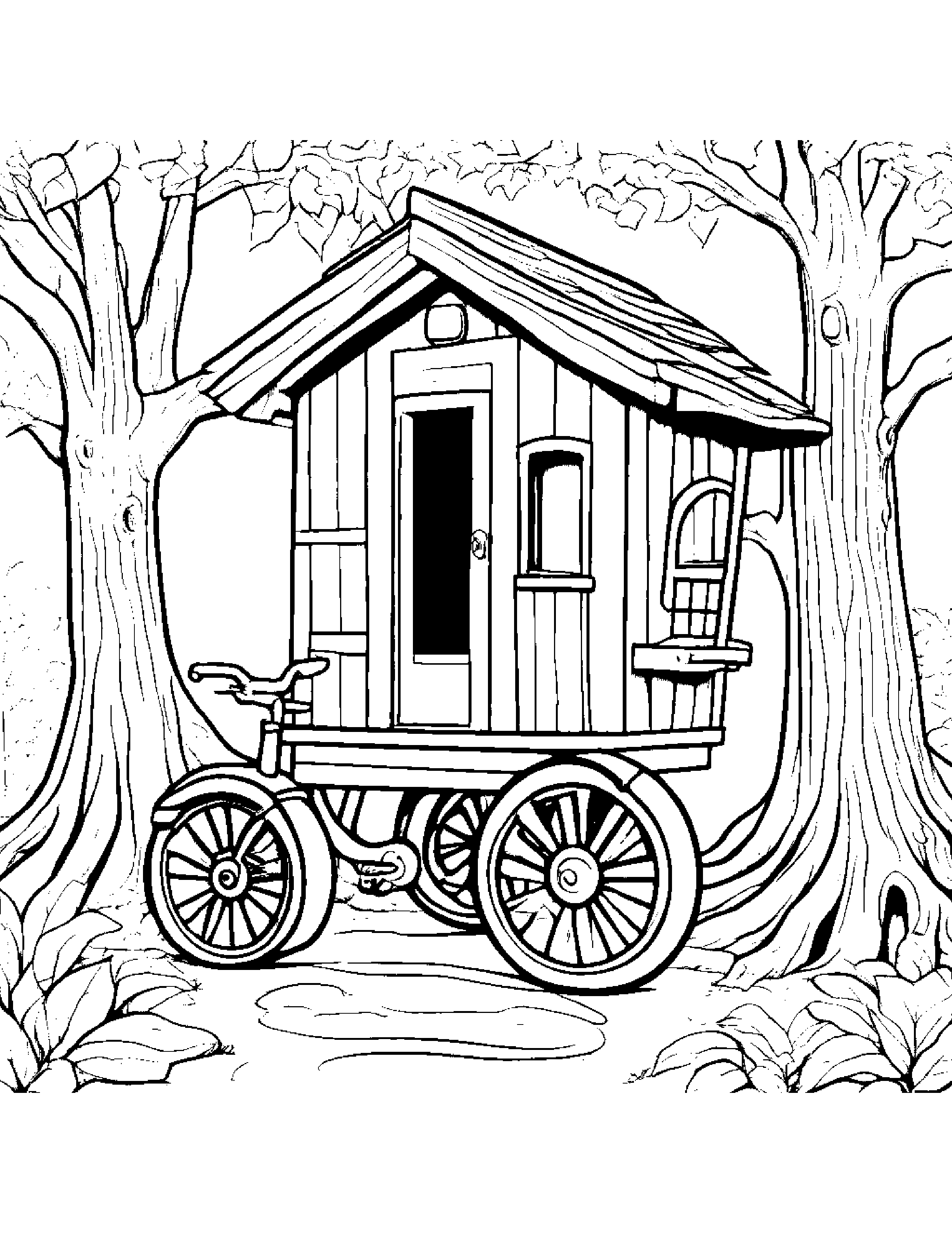 Zippy Tricycle In A Treehouse #3 Coloring Page (Free Printable PDF)