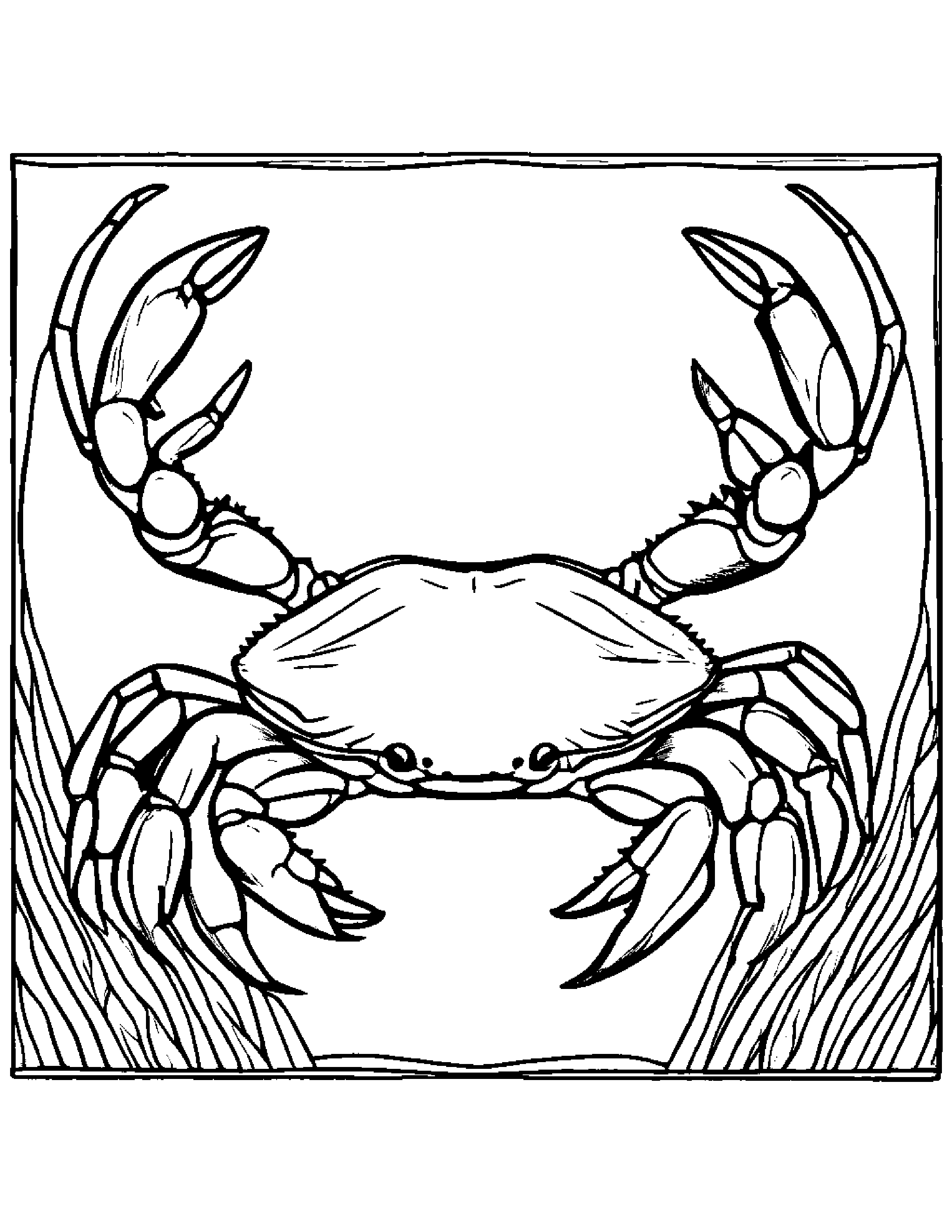 Crab Tango Coloring Page (Free Printable PDF)