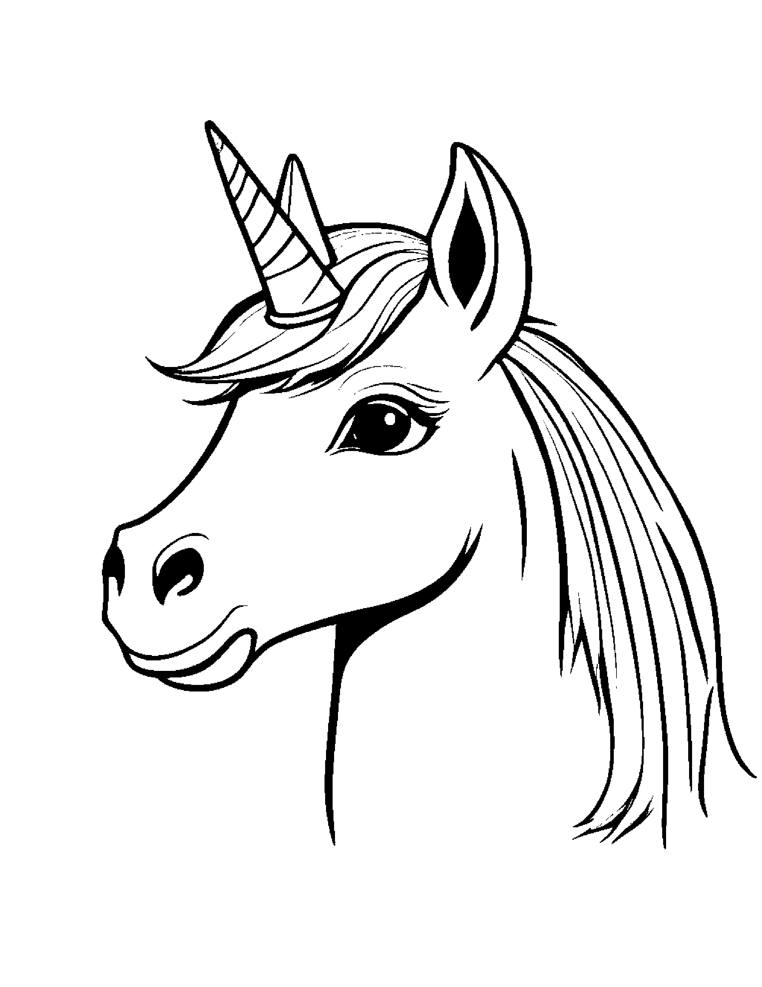 Unicorn Foal Wearing A Hat #4 Coloring Page (Free Printable PDF)
