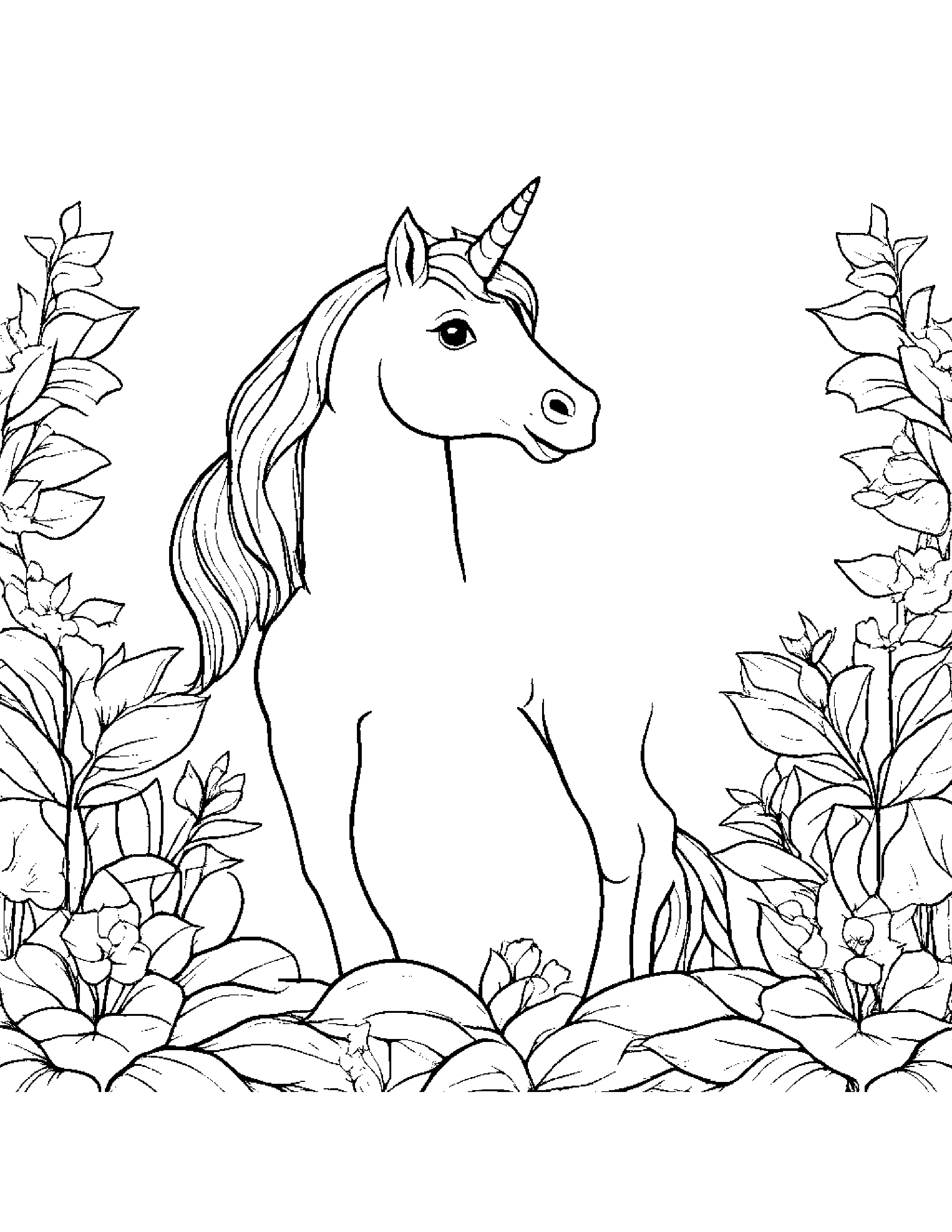 Unicorn Foal Coloring Page (Free Printable PDF)