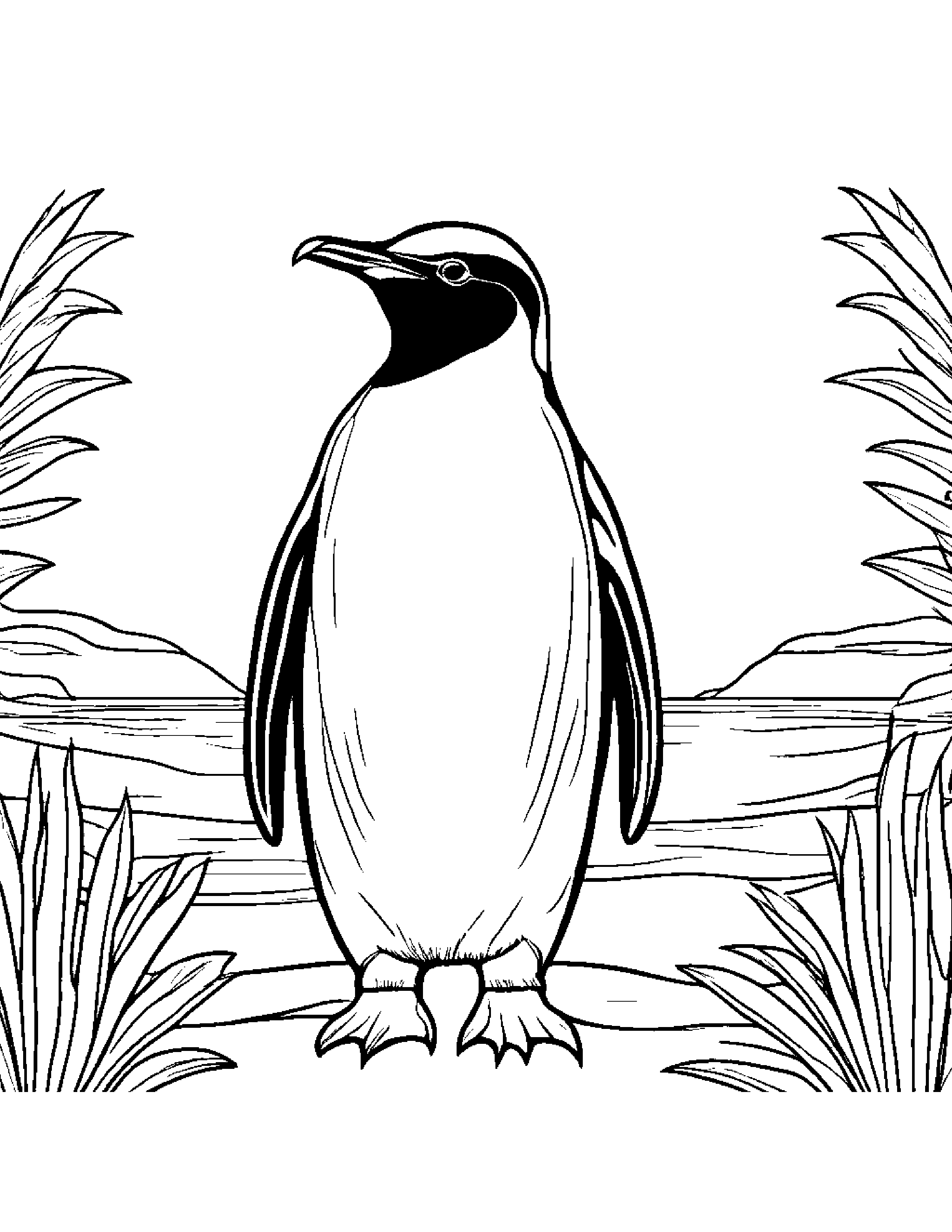 Penguin Coloring Page (Free Printable PDF)