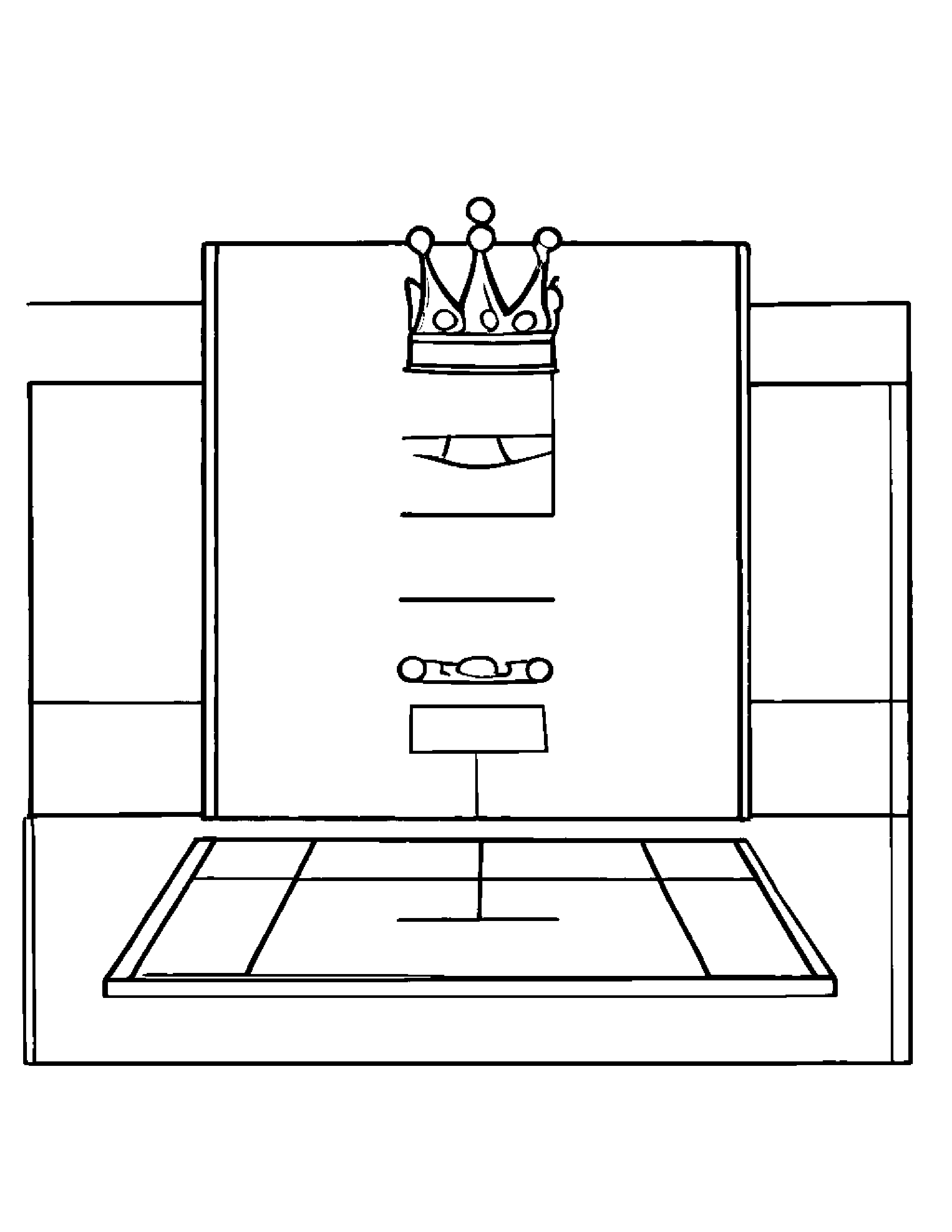 Crown Playing Hopscotch Coloring Page (Free Printable PDF)