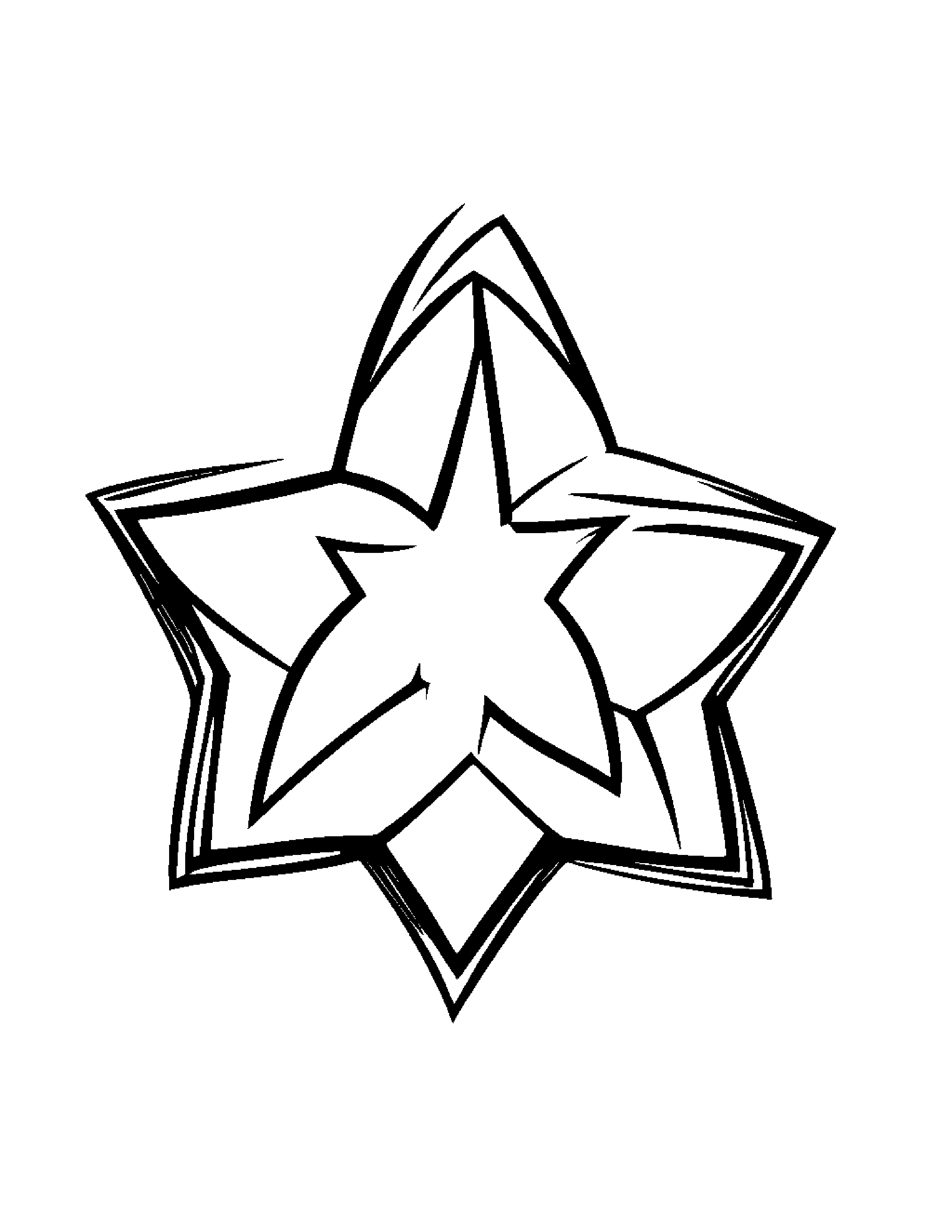 Baby Soccer Ball With A Star #2 Coloring Page (Free Printable PDF)