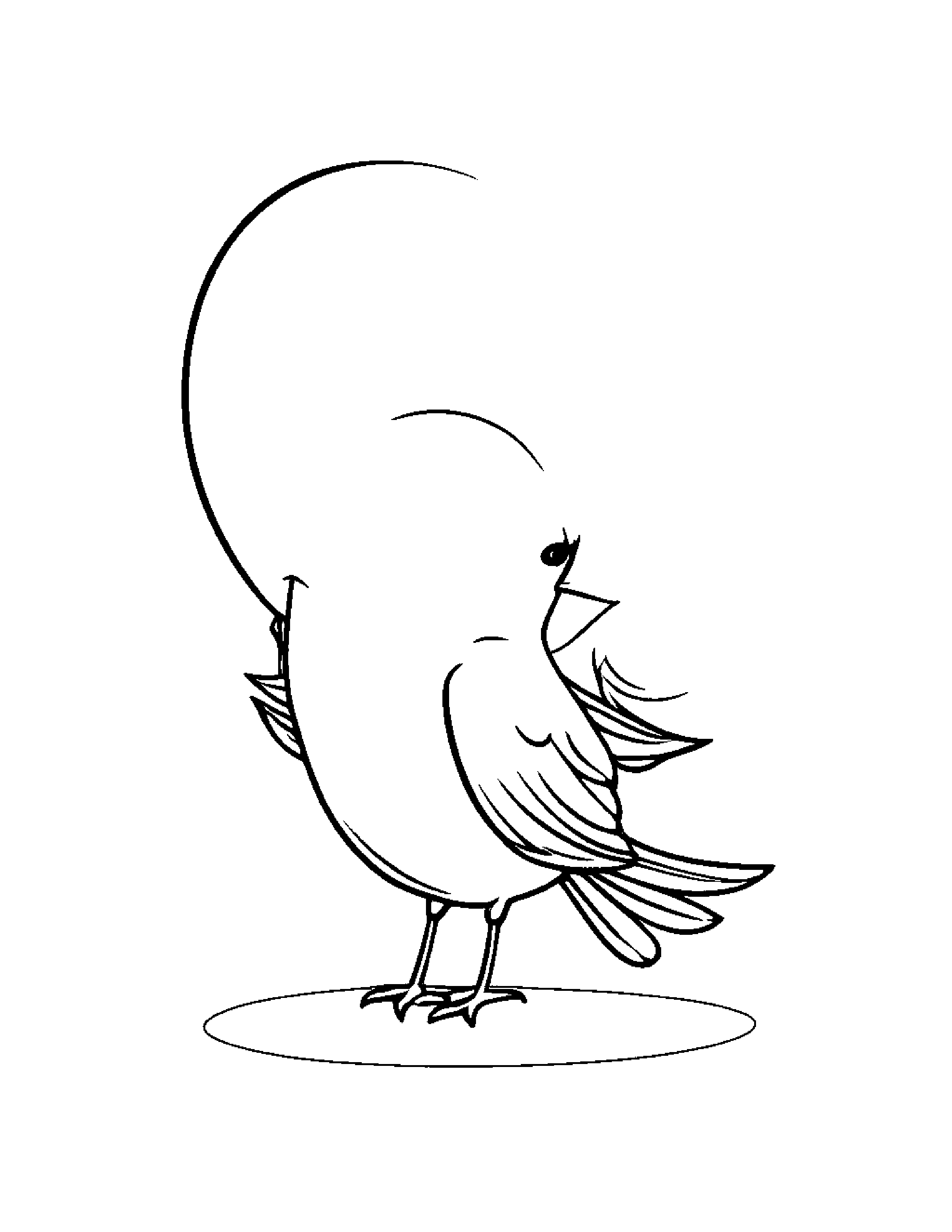 Bluebird With Balloon #2 Coloring Page (Free Printable PDF)