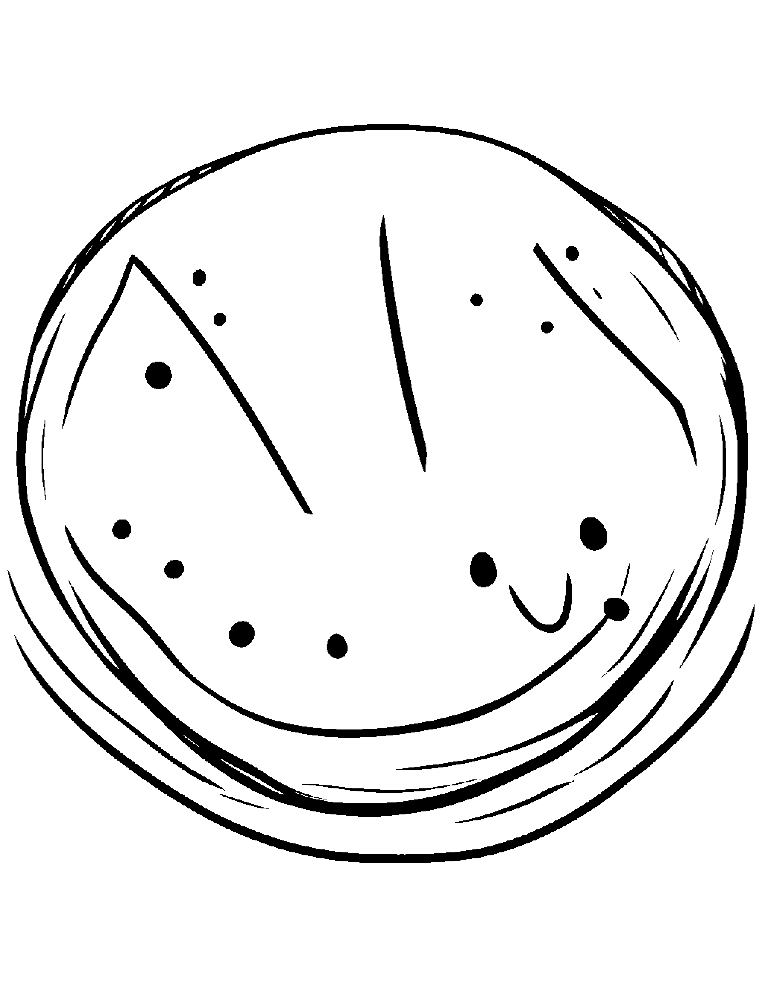 Kawaii Watermelon Slice #2 Coloring Page (Free Printable PDF)