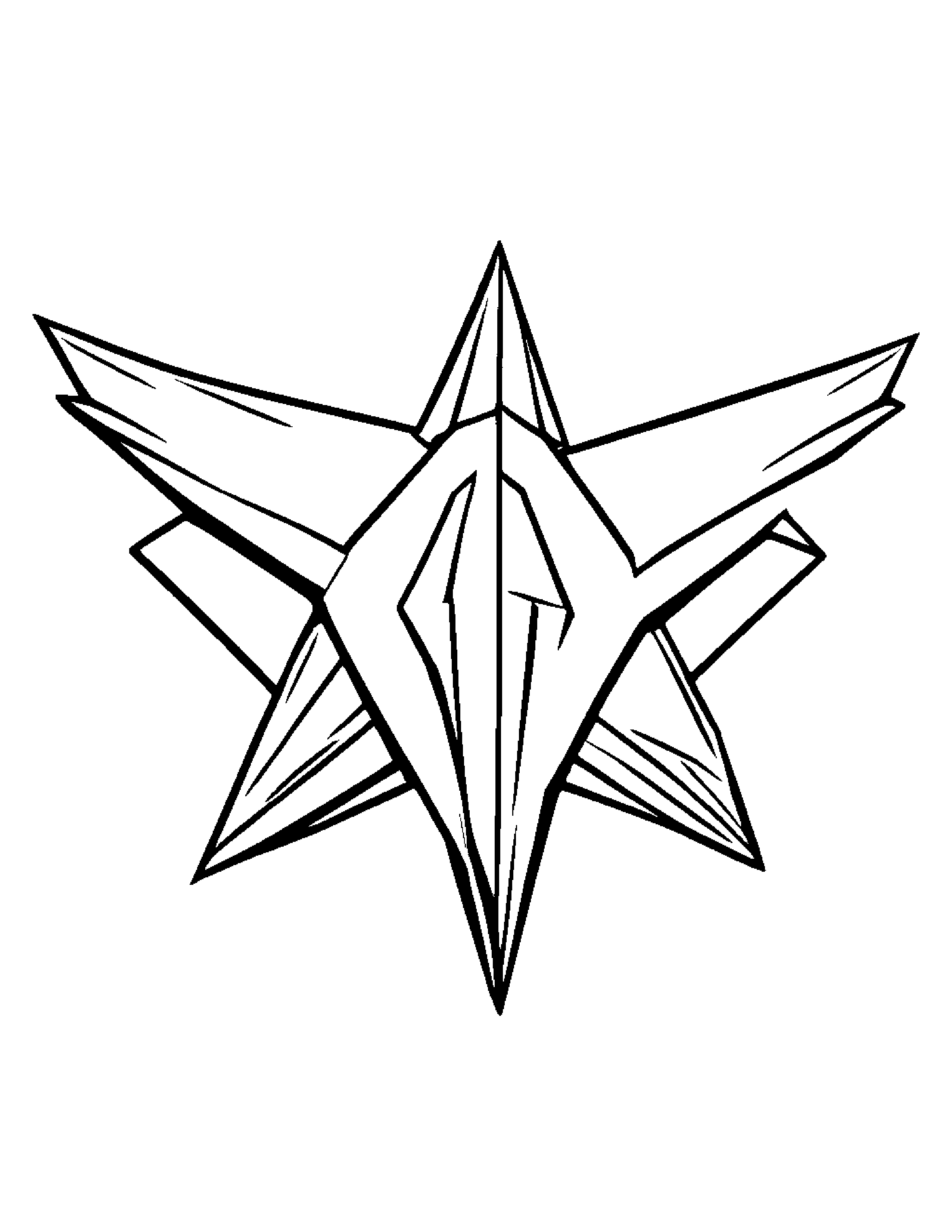 Brave Paper Airplane #2 Coloring Page (Free Printable PDF)