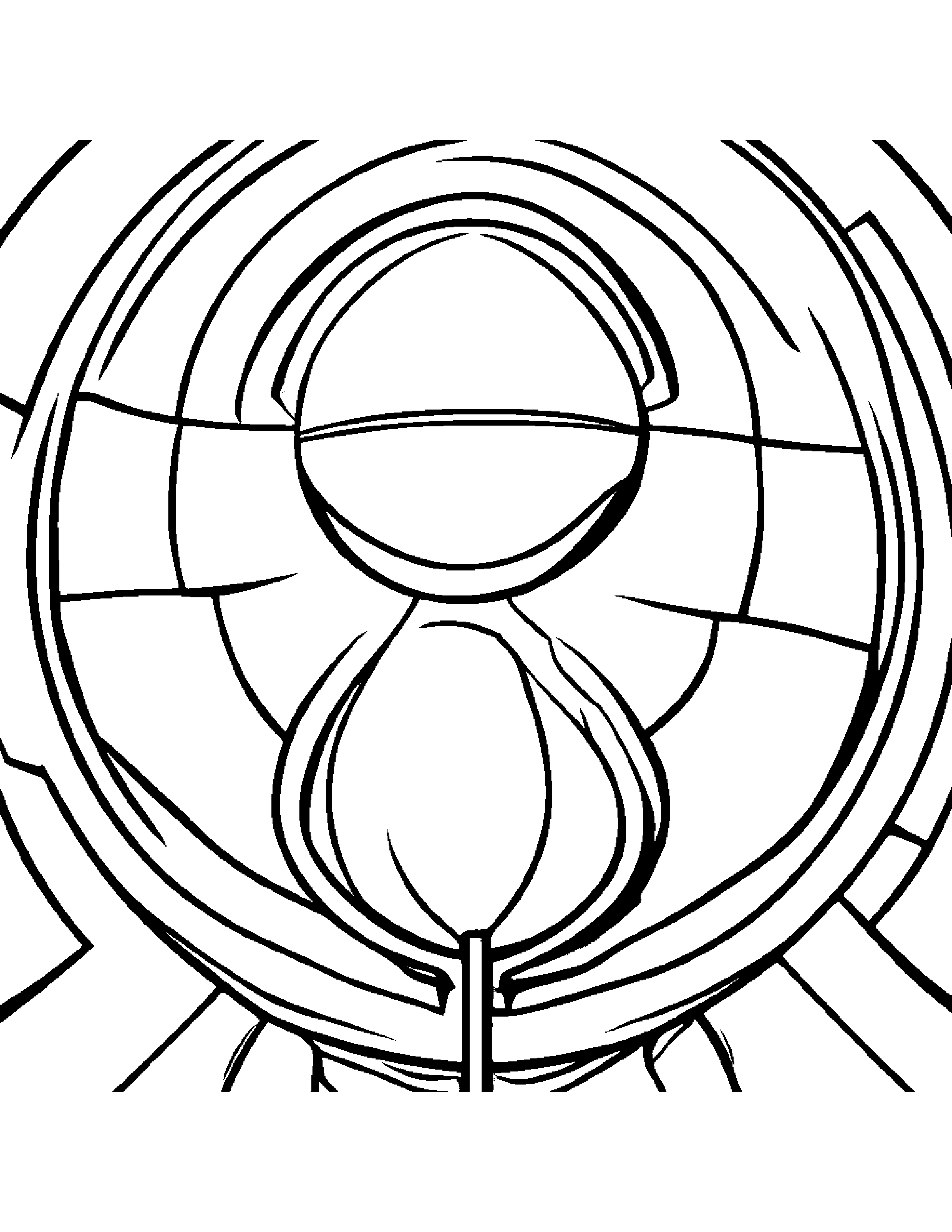 Shy Basketball #3 Coloring Page (Free Printable PDF)